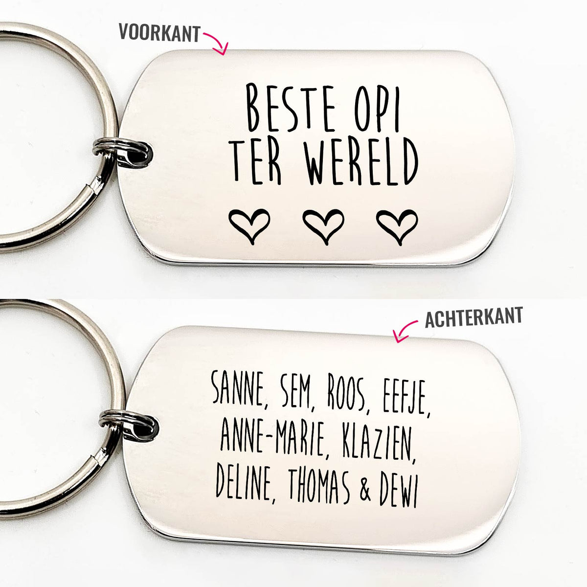 Beste Opi Ter Wereld- Dogtag - Bella Mia