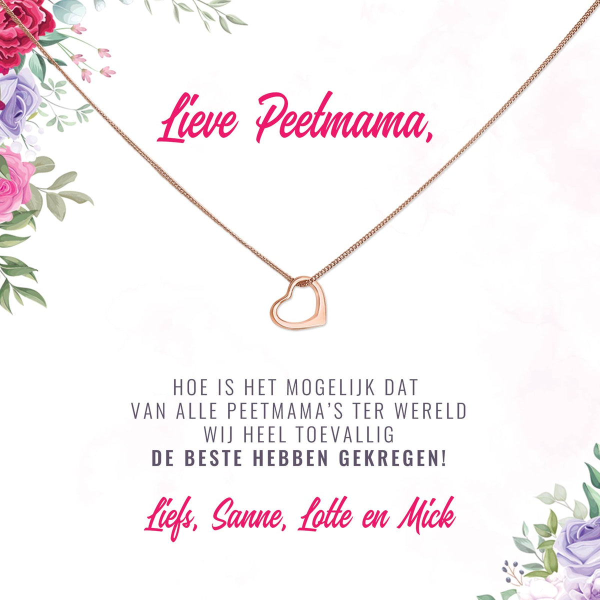 Beste Peetmama Ter Wereld Ketting - Bella Mia