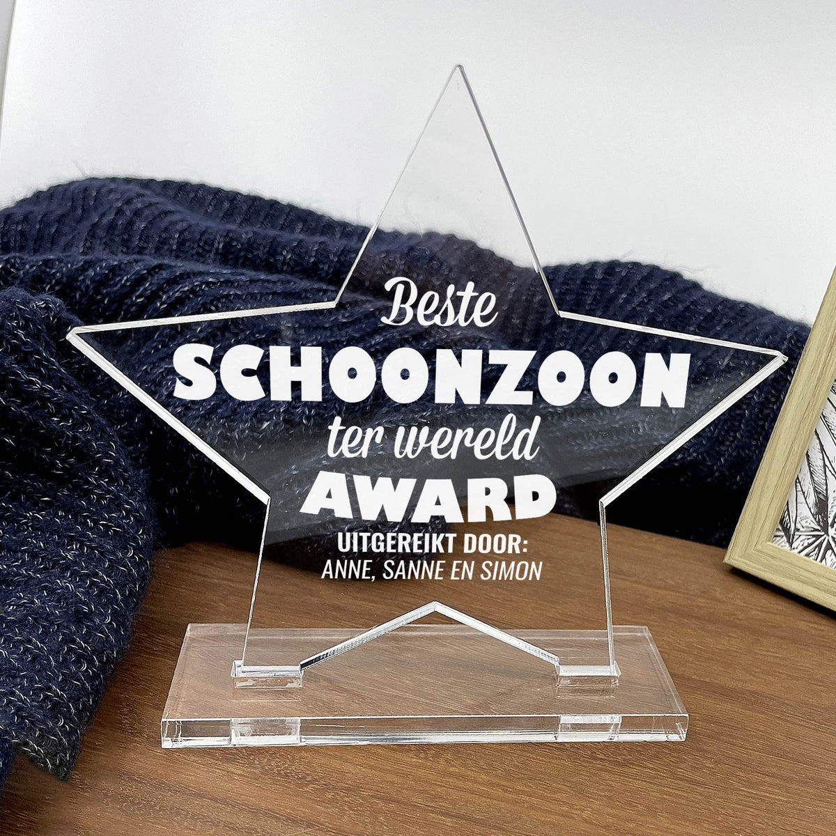 Beste Schoonzoon Ter Wereld Award - Bella Mia