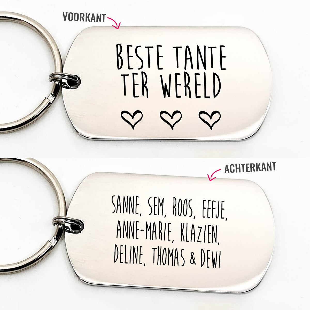 Beste Tante Ter Wereld - Dogtag - Bella Mia