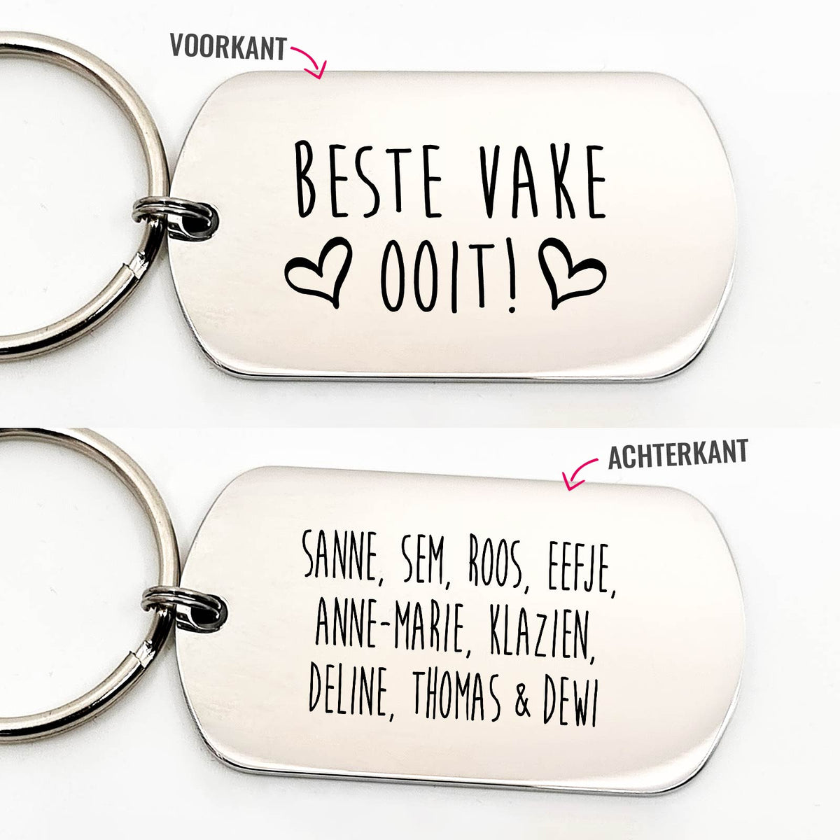Beste Vake Ooit- Dogtag - Bella Mia