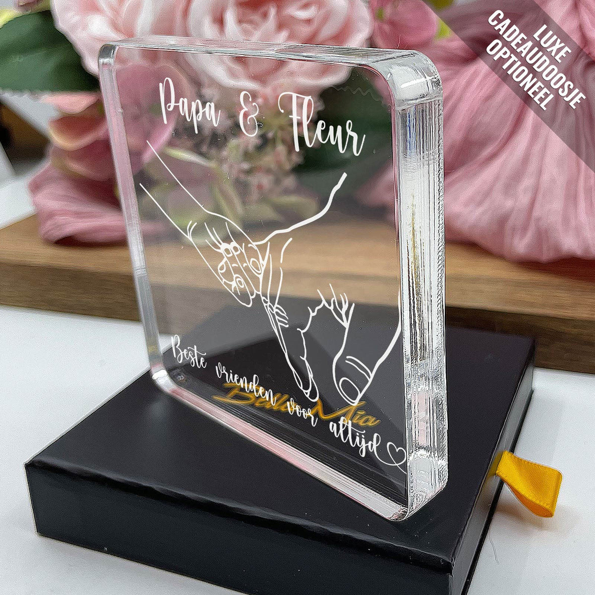 Beste vrienden voor altijd Plexi Glas Cadeau - Bella Mia