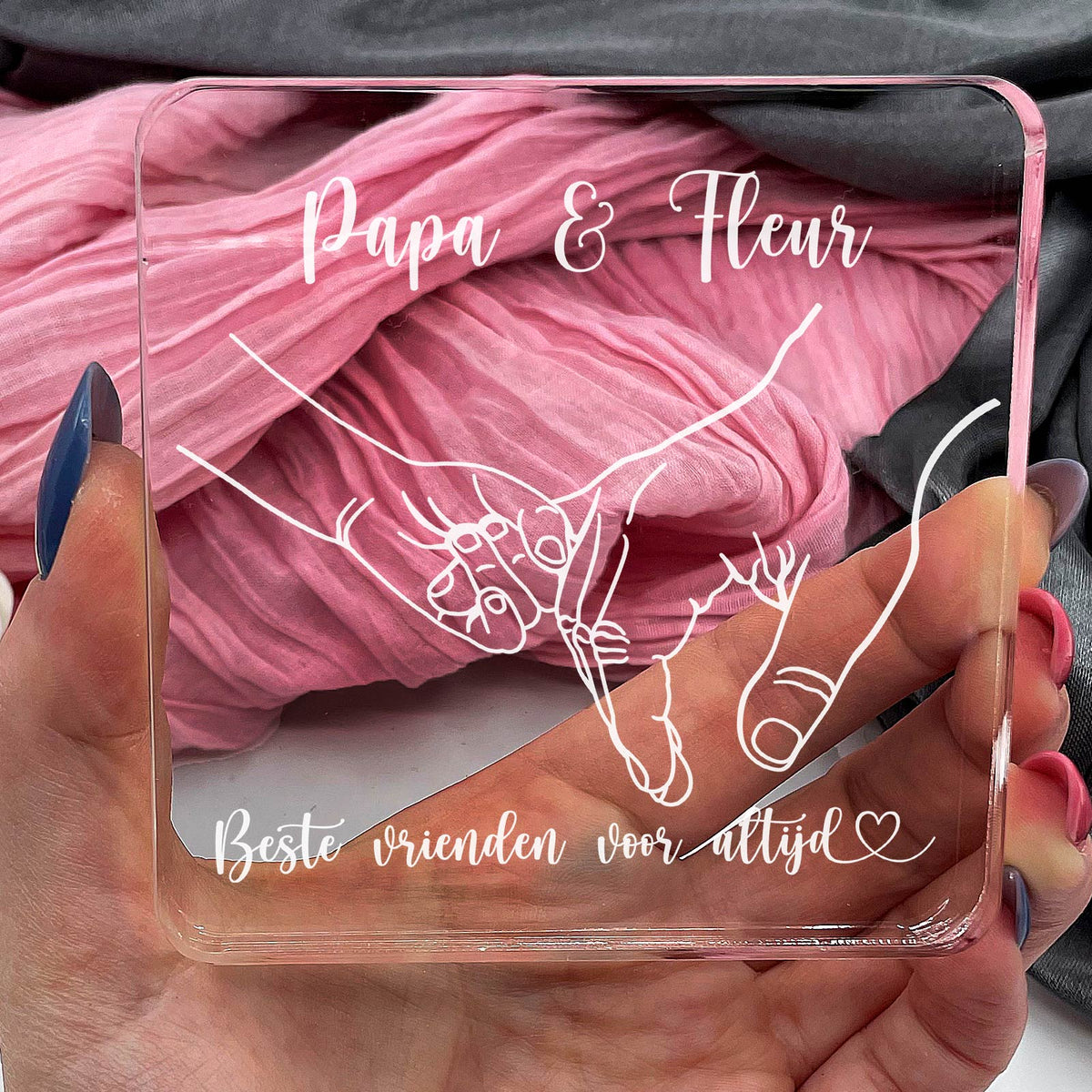 Beste vrienden voor altijd Plexi Glas Cadeau - Bella Mia