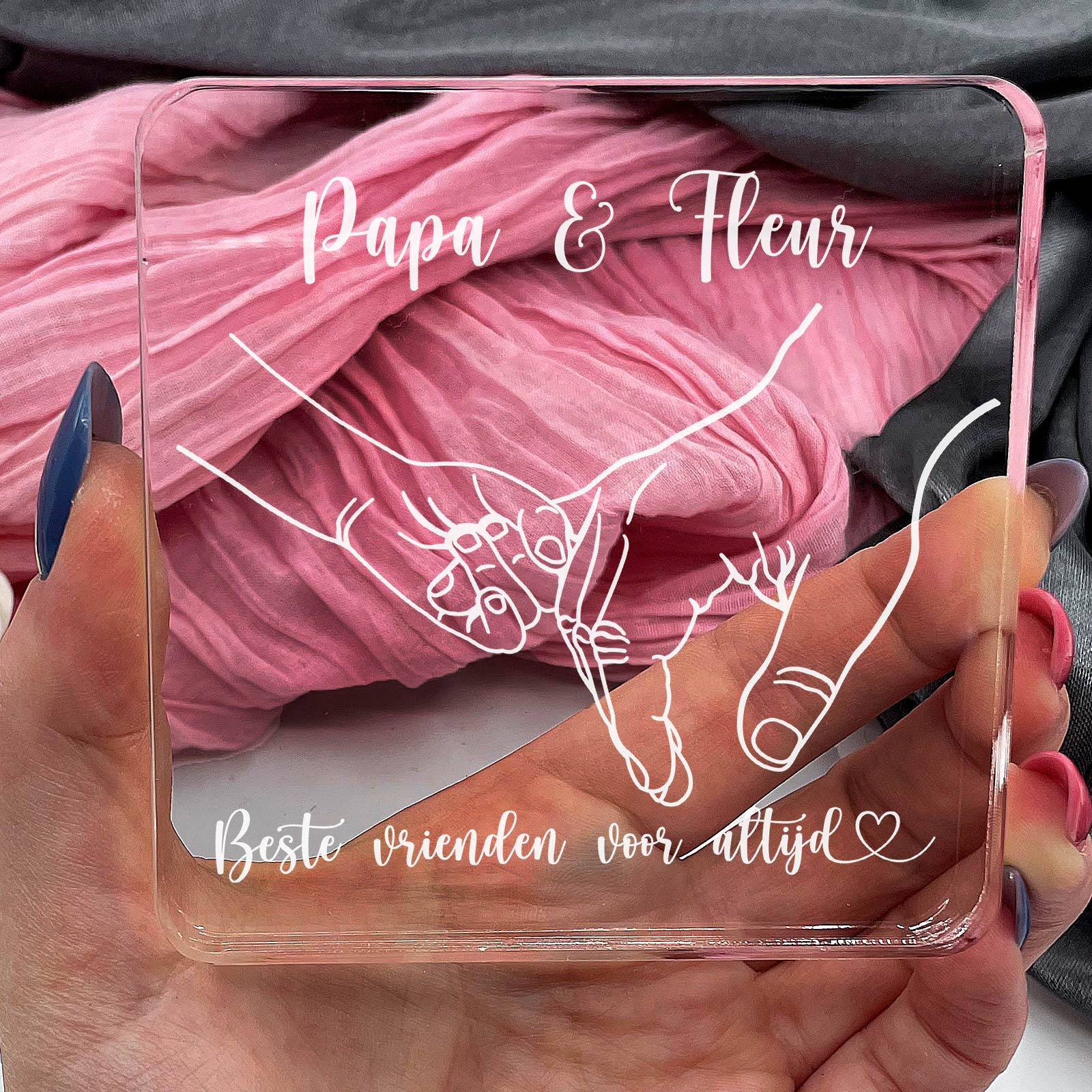 Beste vrienden voor altijd Plexi Glas Cadeau - Bella Mia