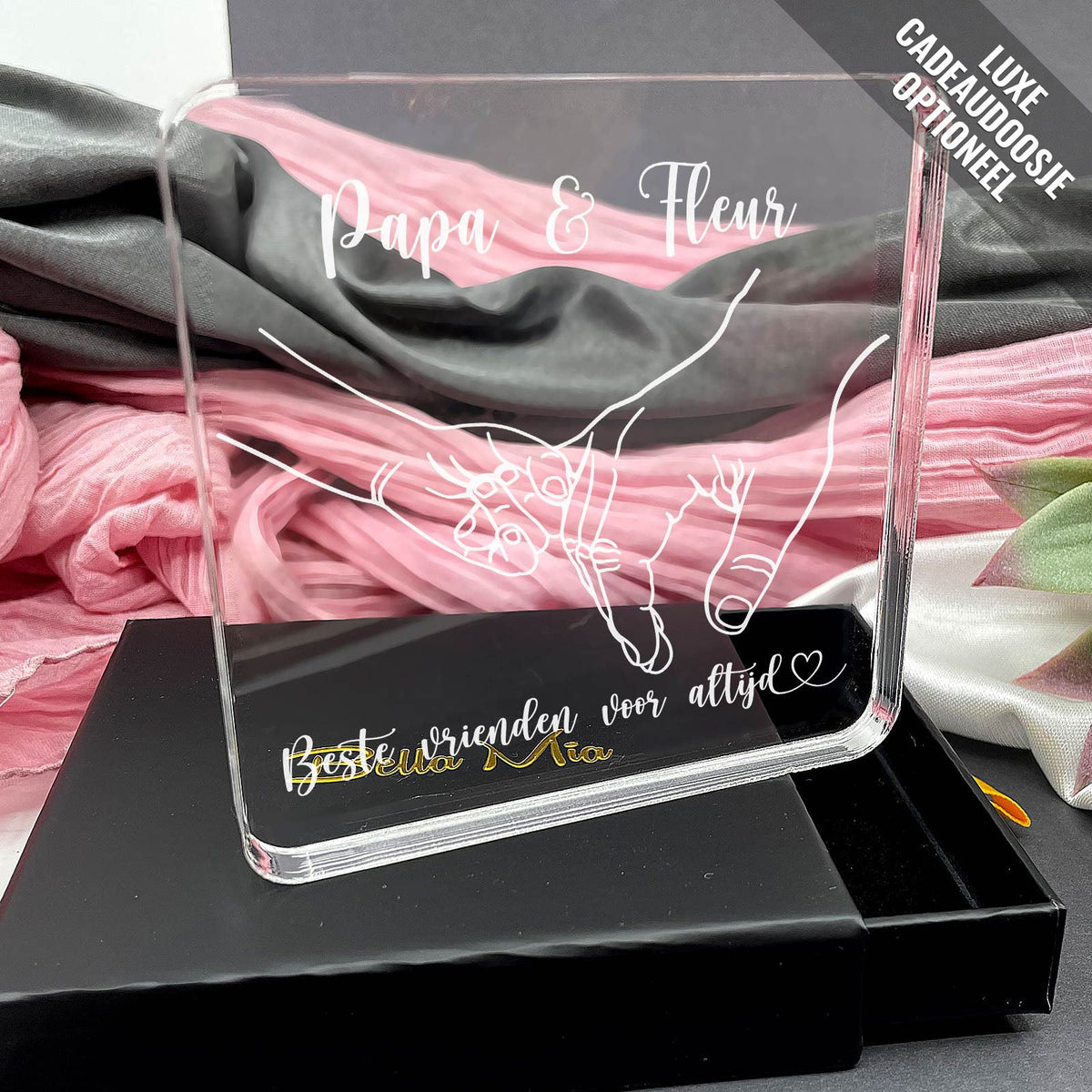 Beste vrienden voor altijd Plexi Glas Cadeau - Bella Mia