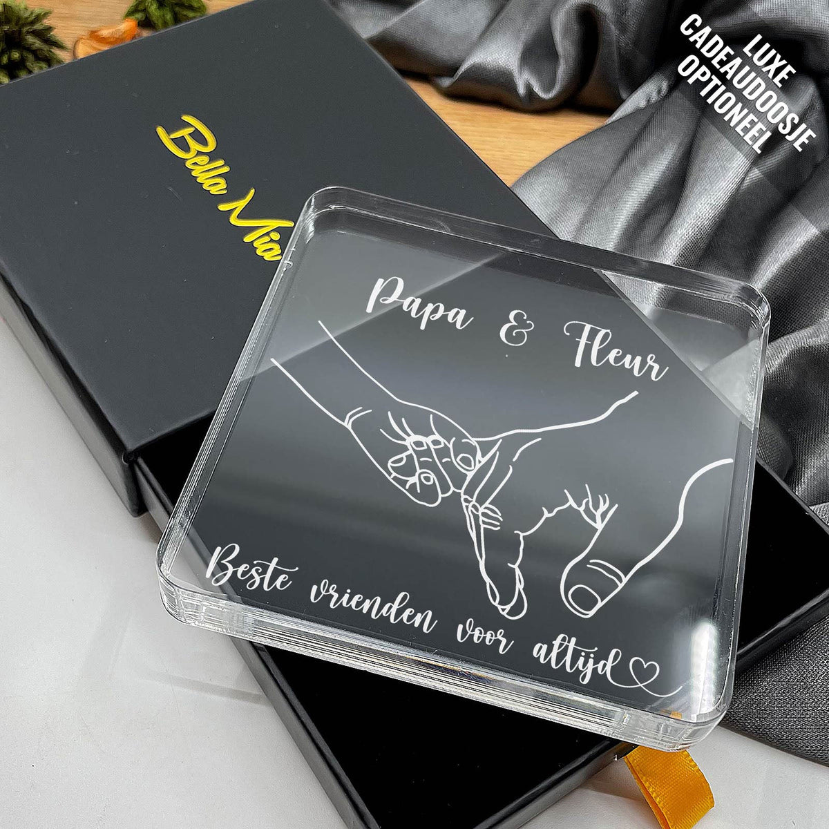 Beste vrienden voor altijd Plexi Glas Cadeau - Bella Mia