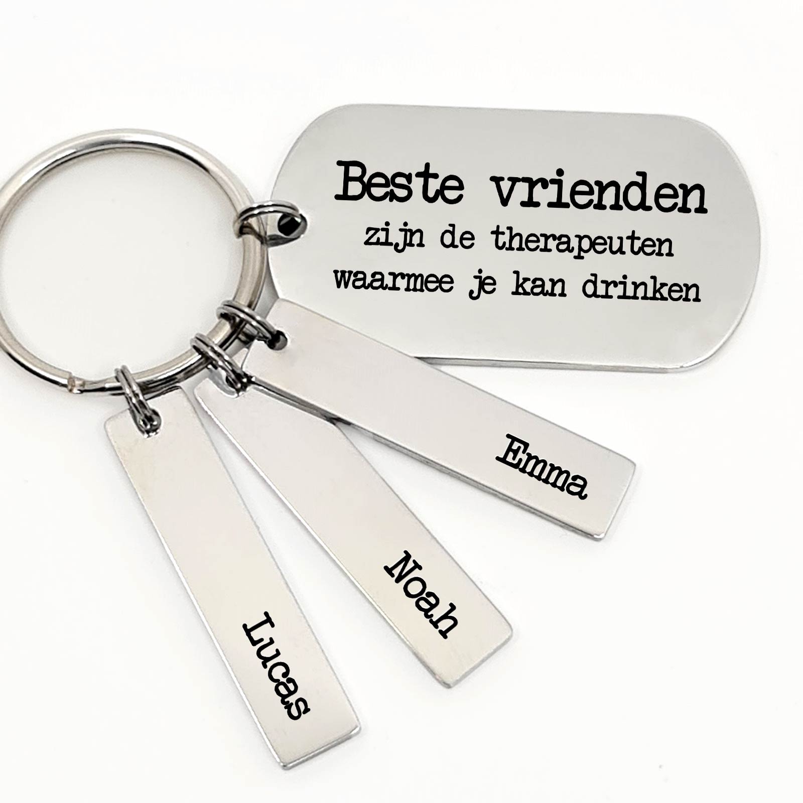 Beste Vrienden Zijn Therapeuten Sleutelhanger - Bella Mia