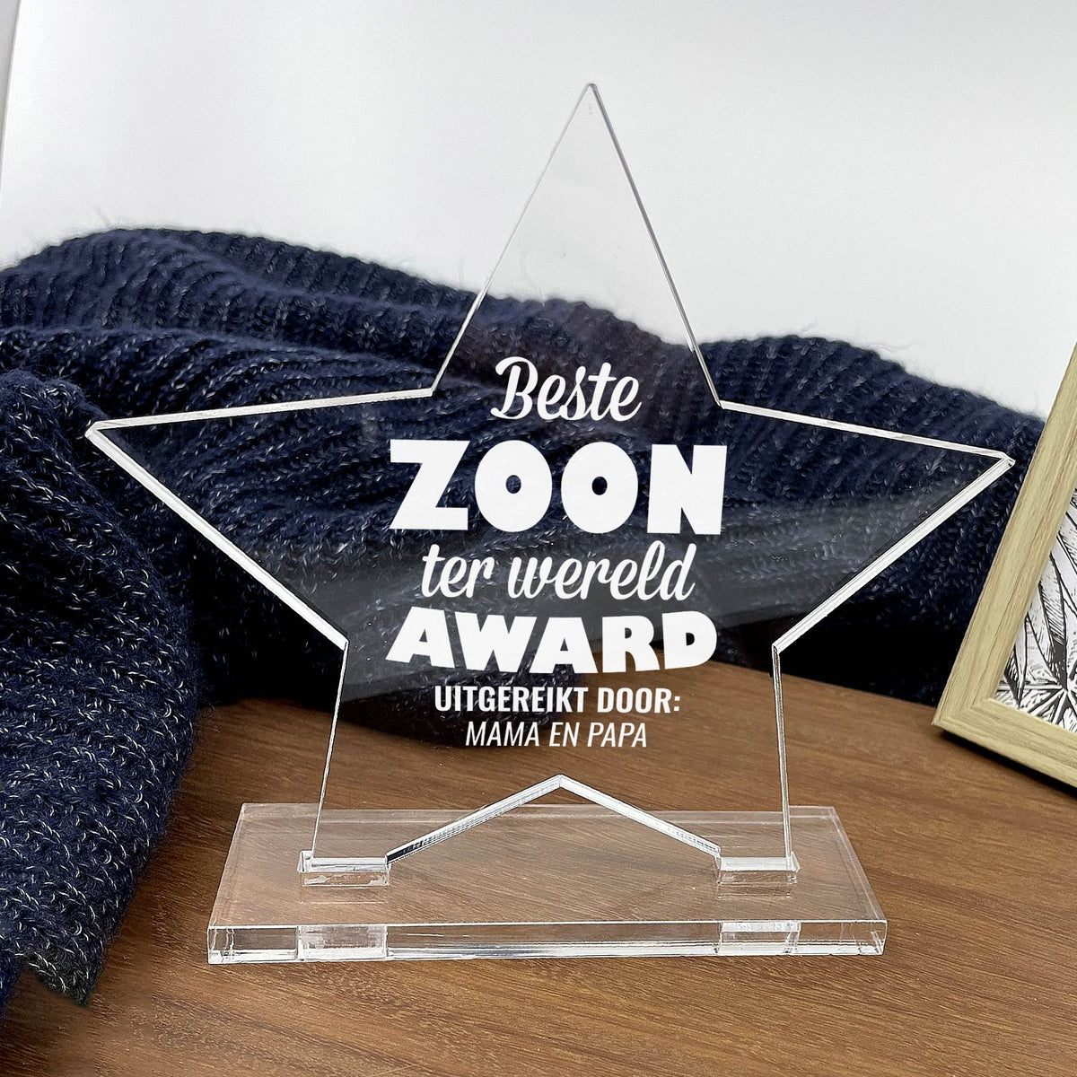 Beste Zoon Ter Wereld Award - Bella Mia
