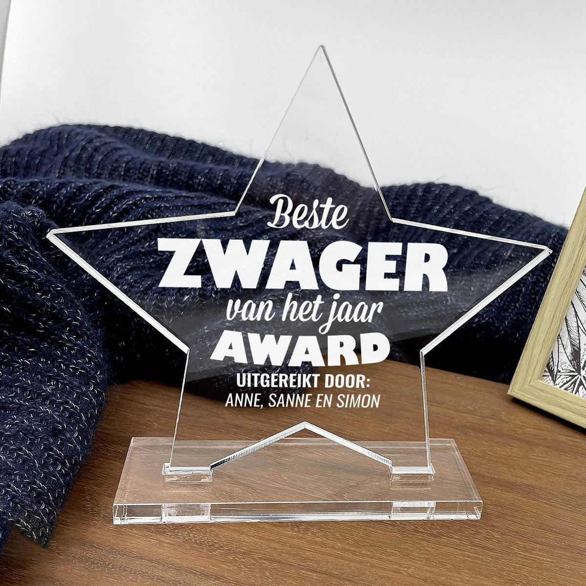 Beste Zwager Van Het Jaar Award - Bella Mia