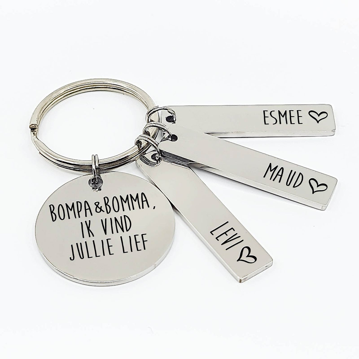 Bompa &amp; Bomma Ik Vind Jullie Lief Sleutelhanger - Bella Mia