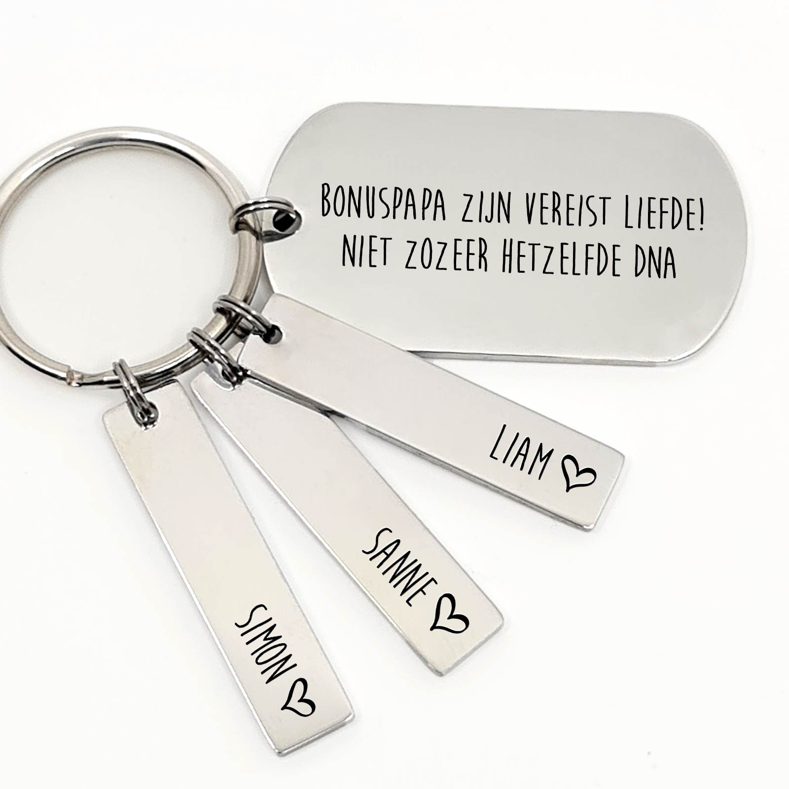 Bonuspapa Zijn Vereist Liefde! Niet Zozeer... Sleutelhanger - Bella Mia