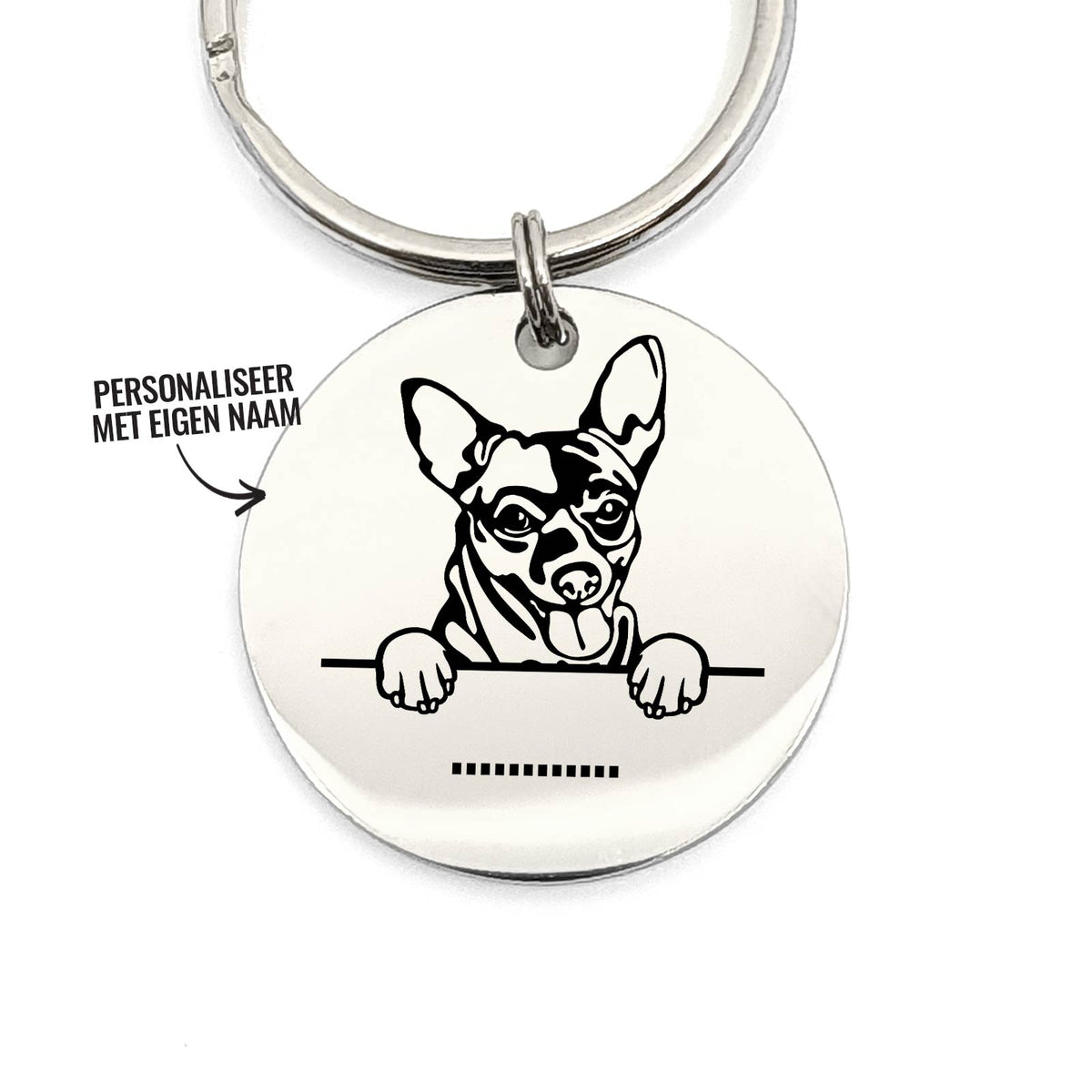 Chihuaha + Naam Sleutelhanger - Bella Mia