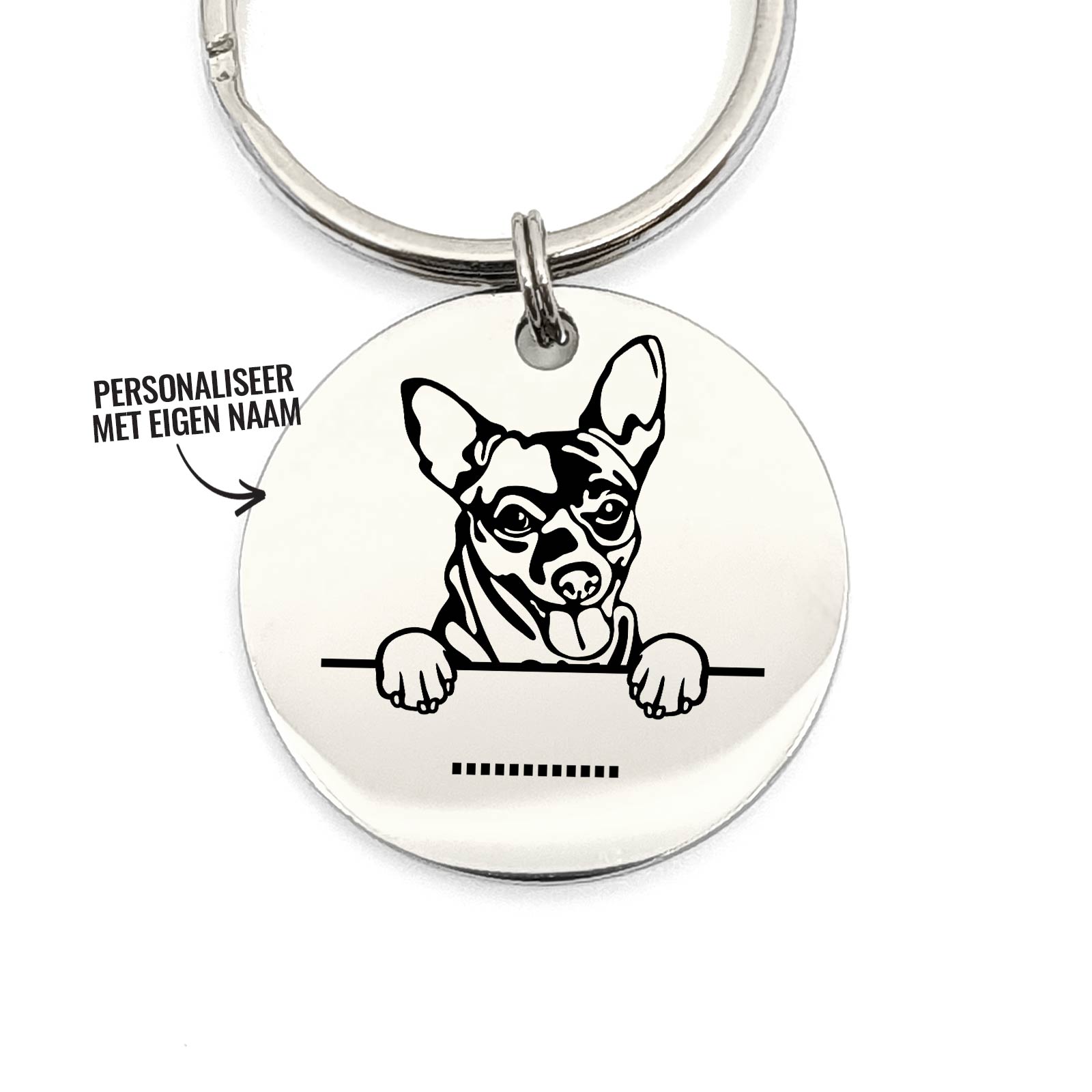 Chihuaha + Naam Sleutelhanger - Bella Mia