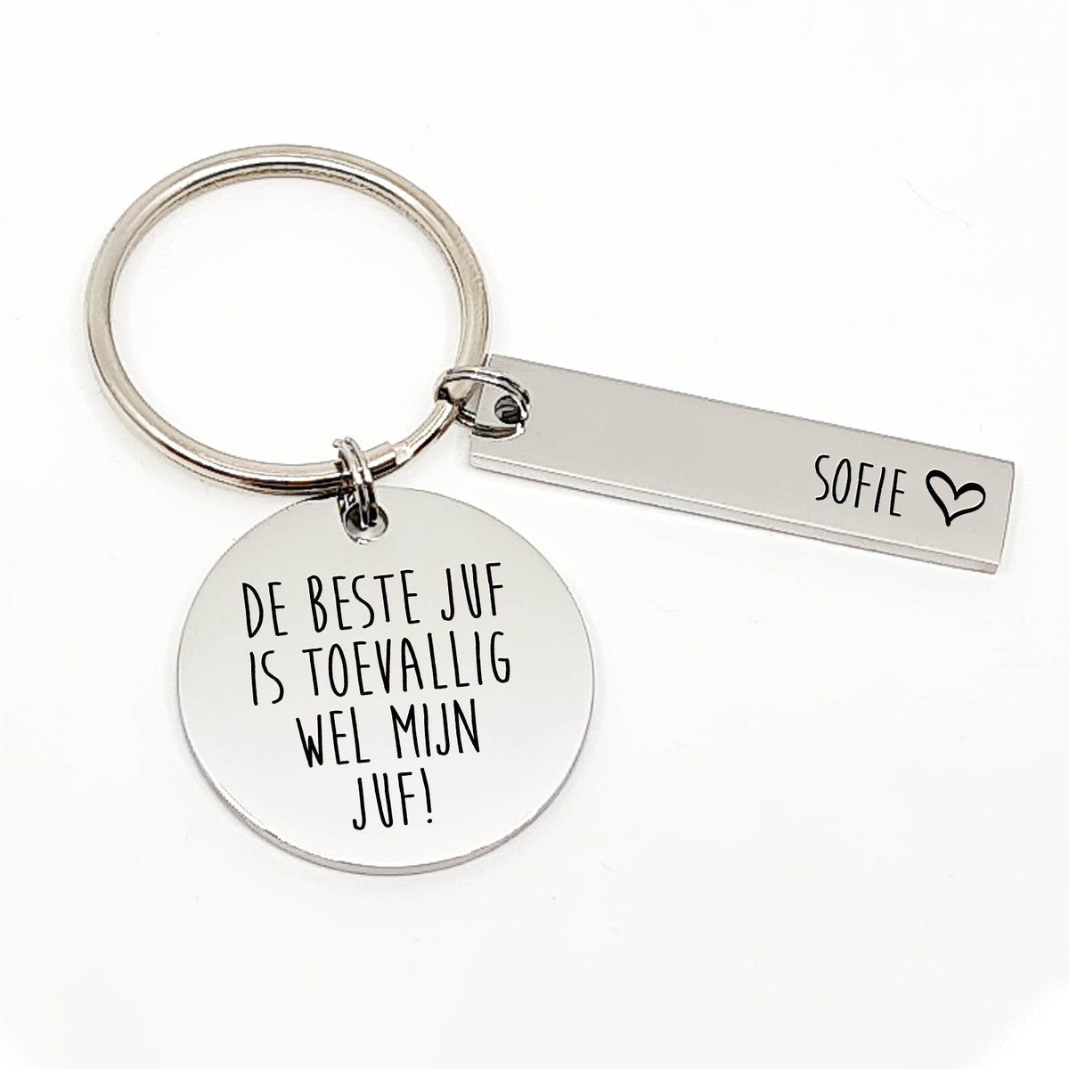 De Beste Juf Is Mijn Juf Sleutelhanger - Bella Mia