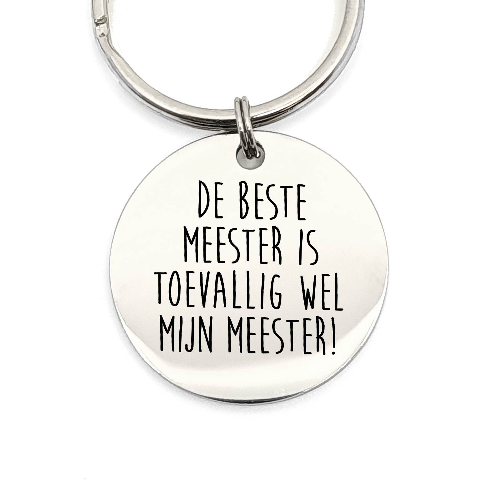 De Beste Meester Is Mijn Meester Sleutelhanger - Bella Mia