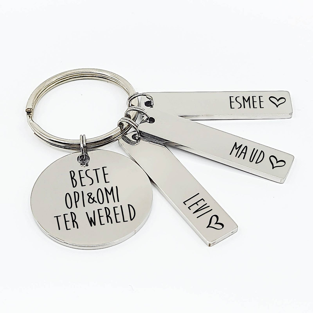 De Beste Opi &amp; Omi Ter Wereld Sleutelhanger - Bella Mia