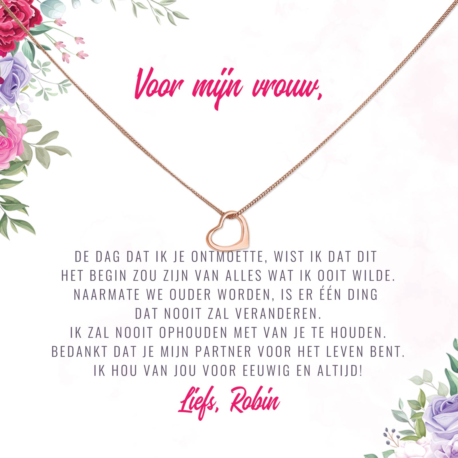 De Dag Dat Ik Je Ontmoette Ketting - Bella Mia