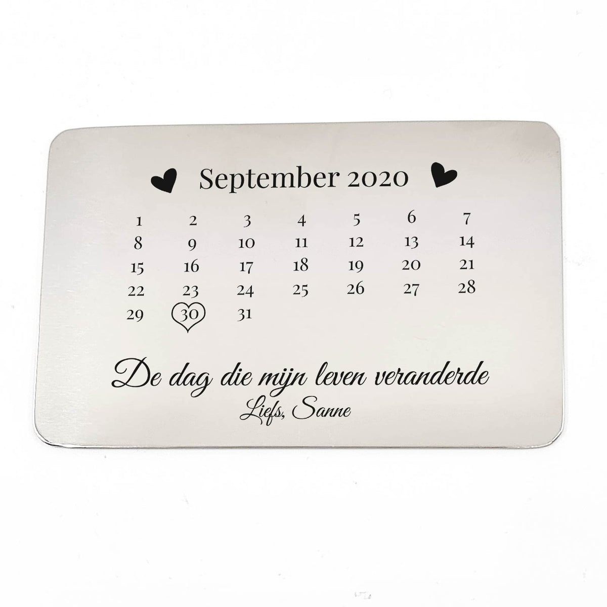 De Dag Dat Mijn Leven Veranderde Stalen Kaartje - Bella Mia