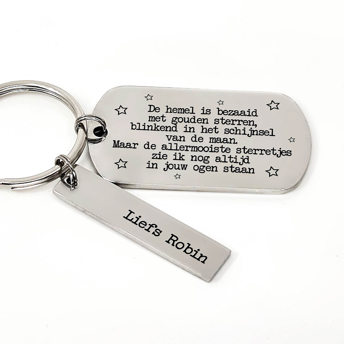 De Hemel Is Bezaaid Met Gouden Sterren Sleutelhanger - Bella Mia