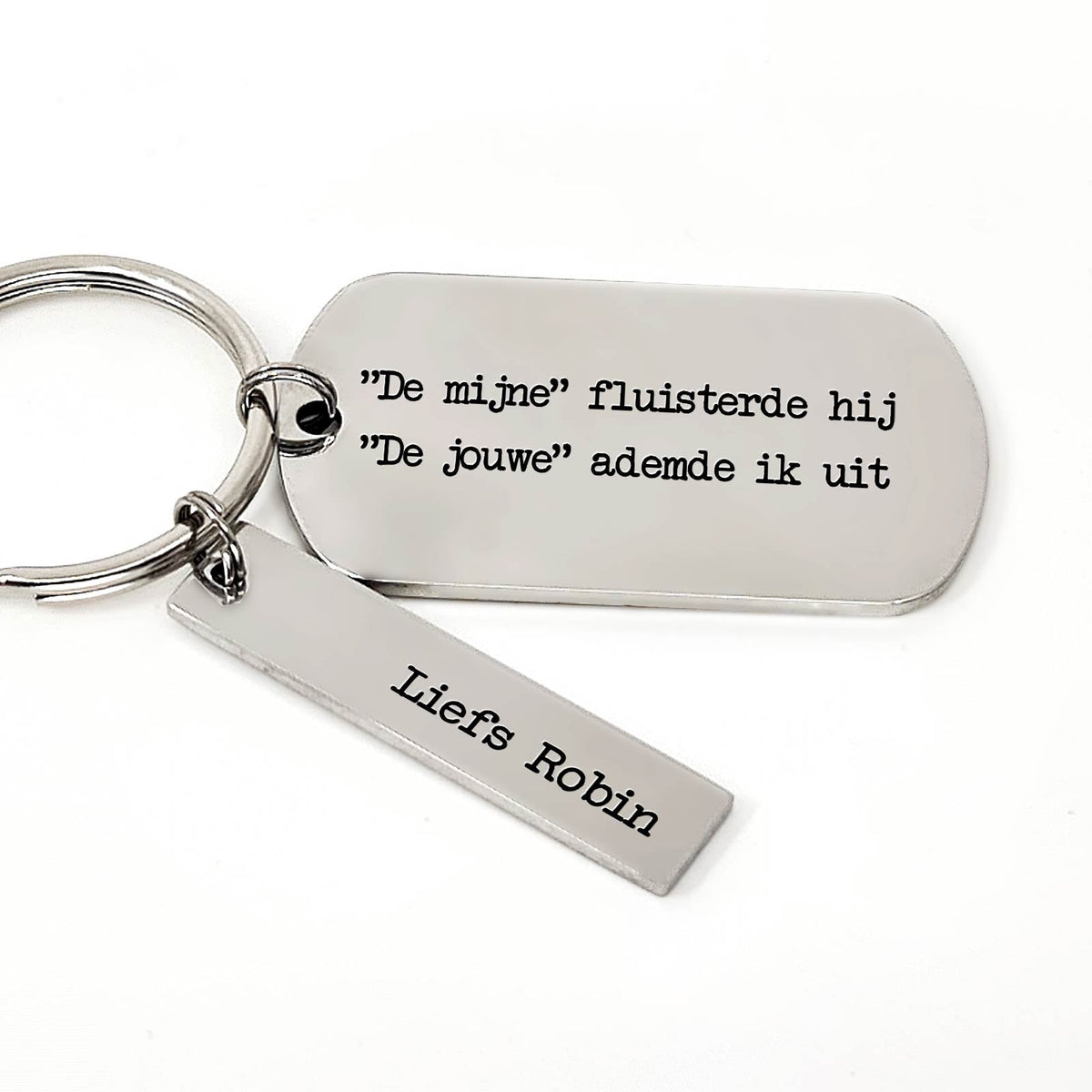 &quot;De Mijne&quot; Fluisterde hij. &quot;De Jouwe&quot; Ademde Ik Uit Sleutelhanger - Bella Mia