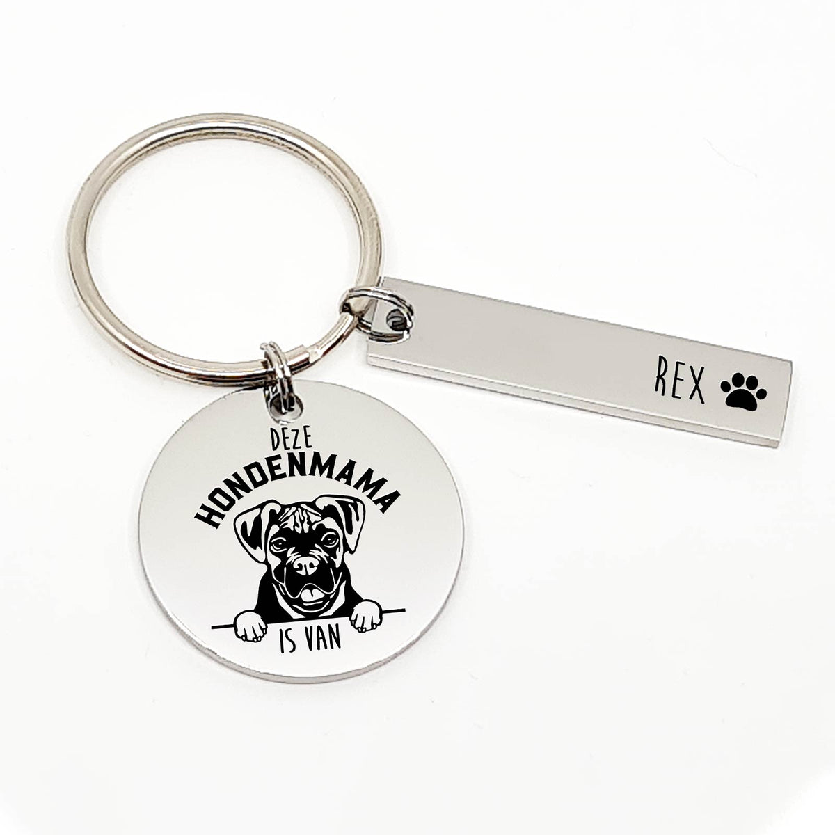 Deze Boxer Hondenmama Is Van Sleutelhanger - Bella Mia