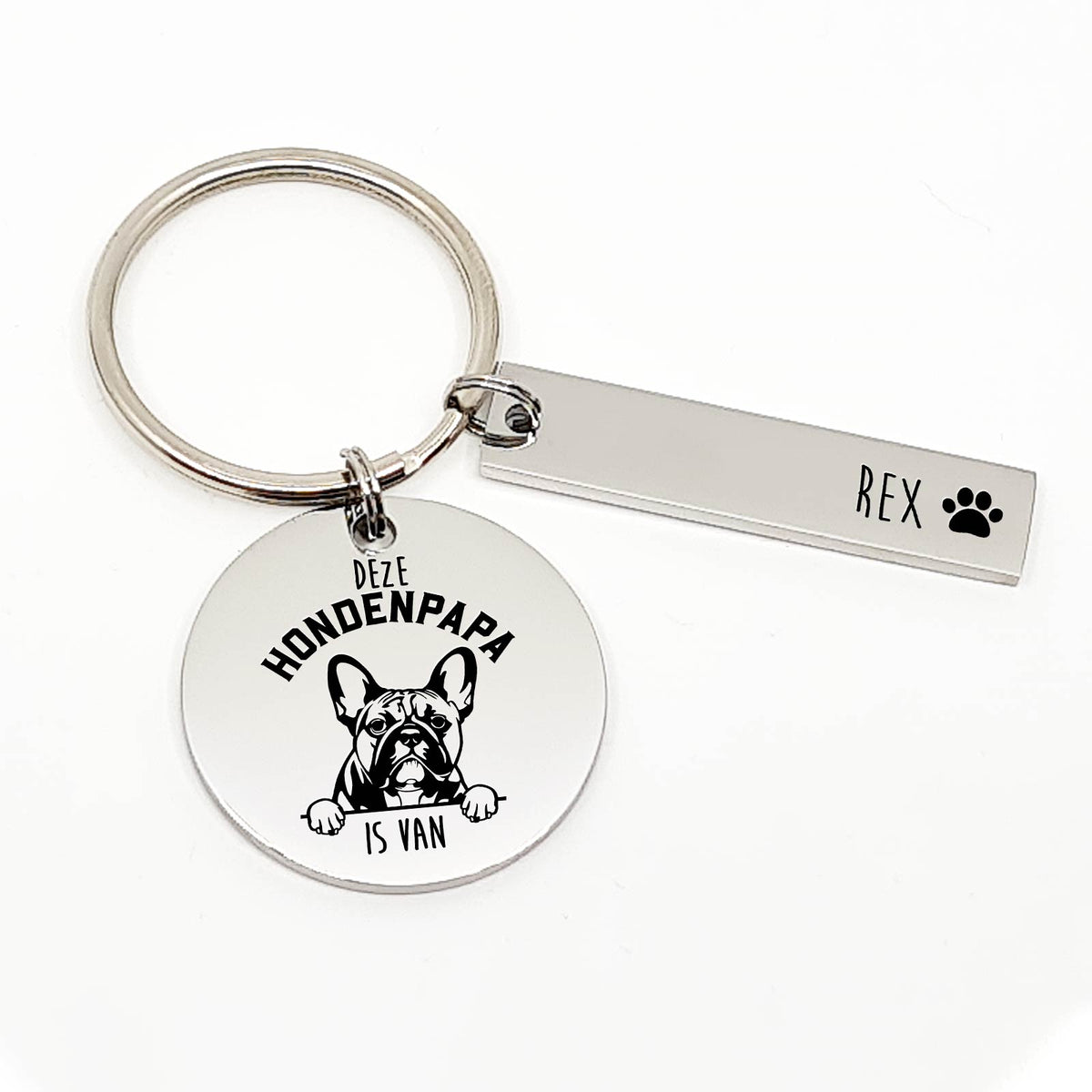 Deze Franse Bulldog Hondenpapa Is Van Sleutelhanger - Bella Mia