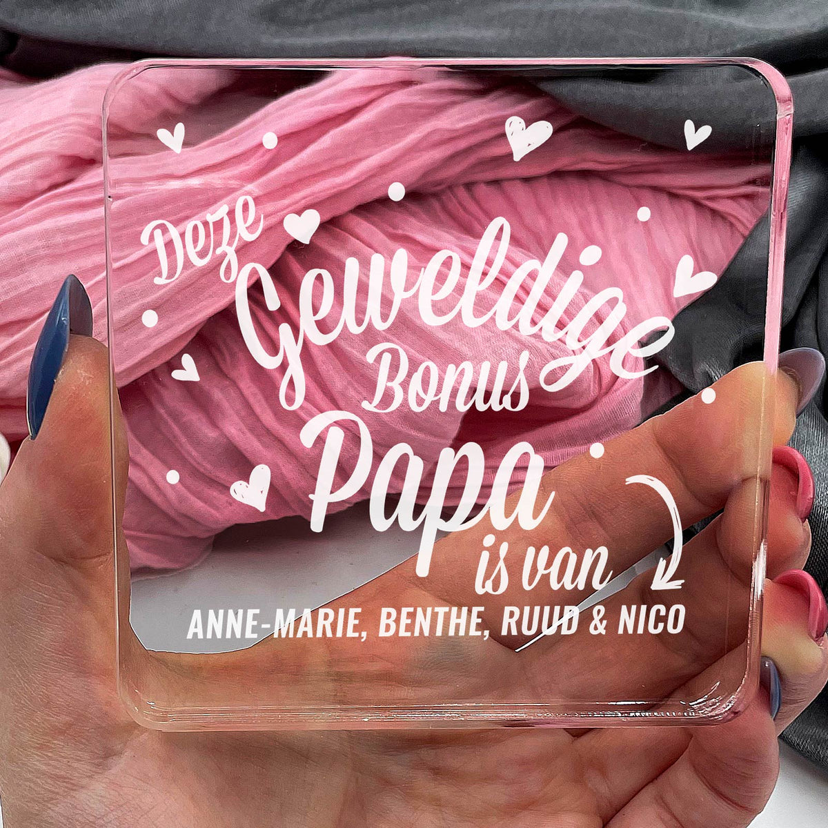 Deze Geweldie Bonuspapa Is Van Plexi Glas Cadeau - Bella Mia