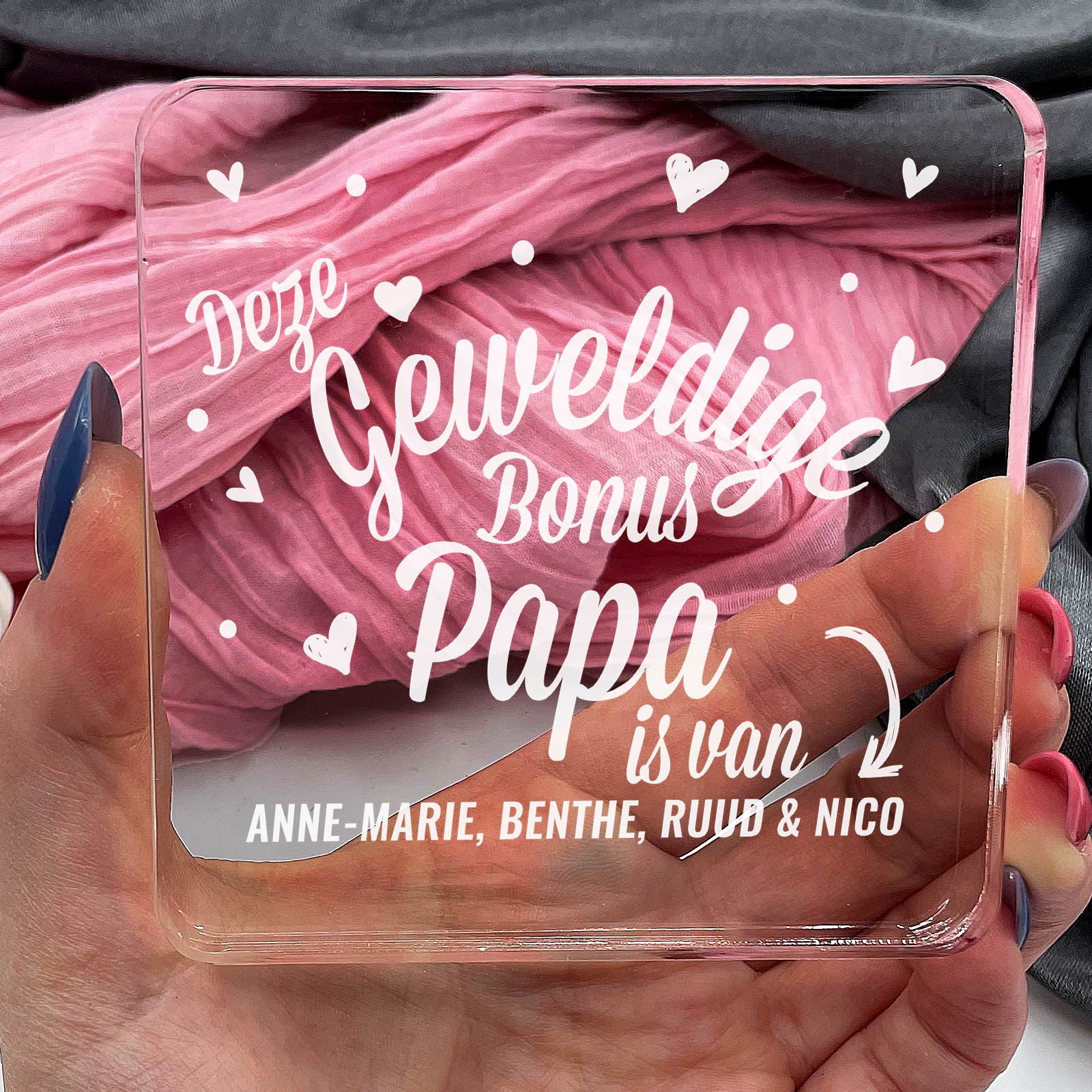 Deze Geweldie Bonuspapa Is Van Plexi Glas Cadeau - Bella Mia