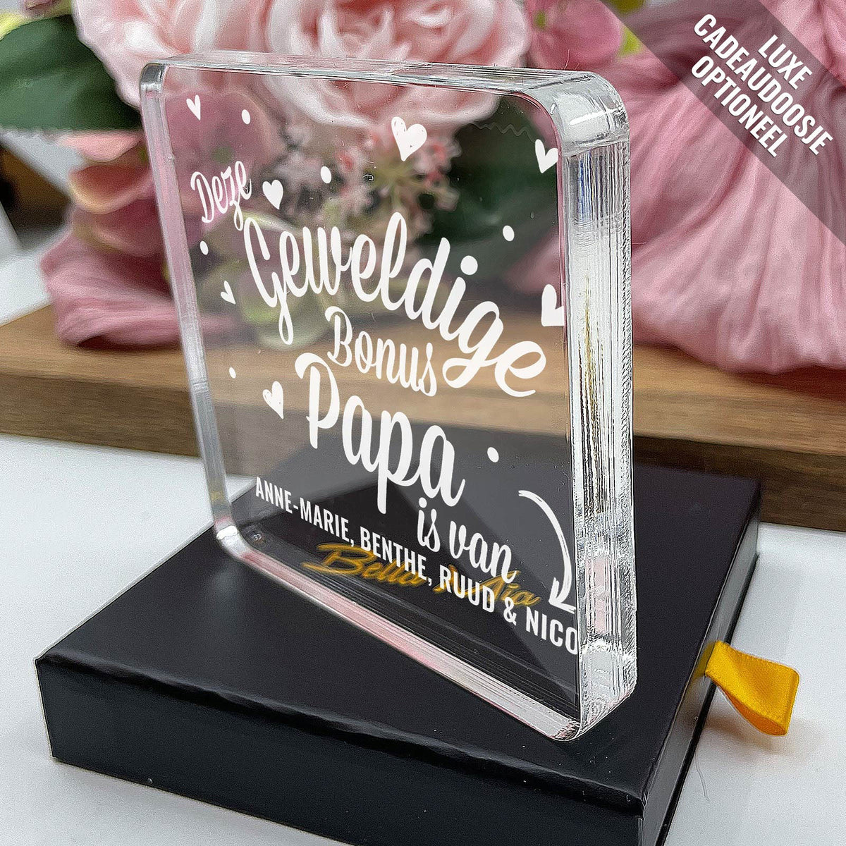 Deze Geweldie Bonuspapa Is Van Plexi Glas Cadeau - Bella Mia