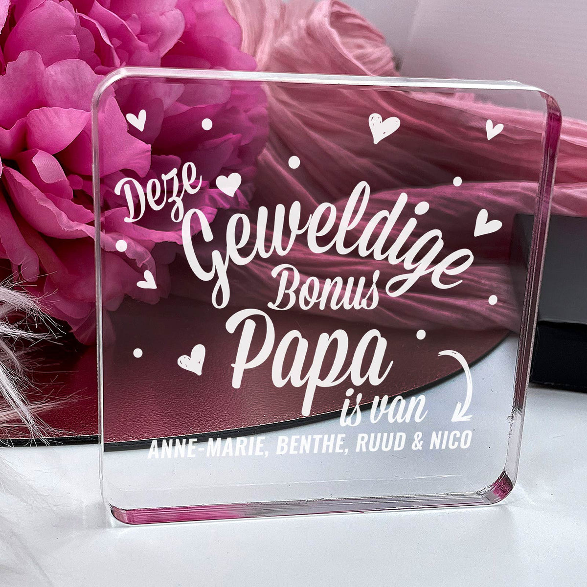 Deze Geweldie Bonuspapa Is Van Plexi Glas Cadeau - Bella Mia