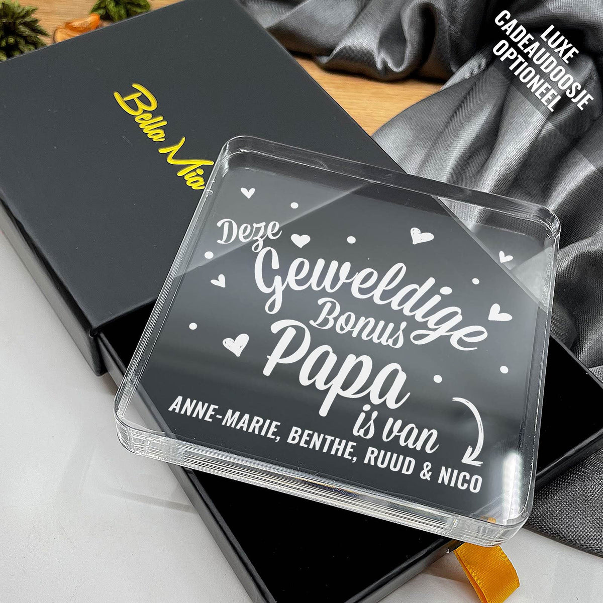 Deze Geweldie Bonuspapa Is Van Plexi Glas Cadeau - Bella Mia