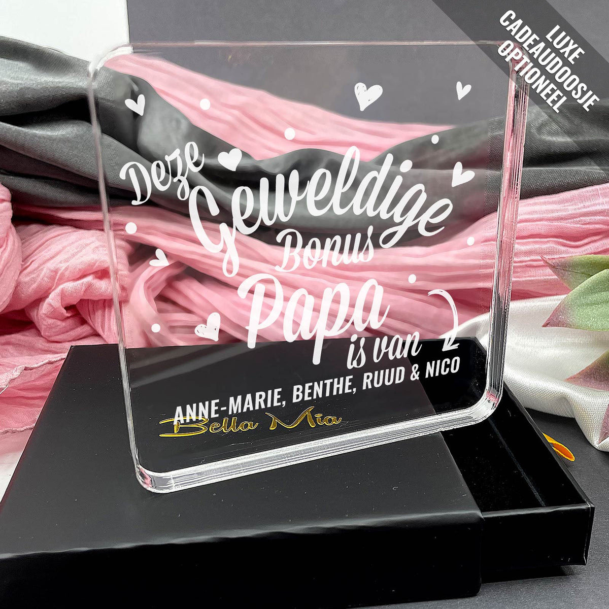 Deze Geweldie Bonuspapa Is Van Plexi Glas Cadeau - Bella Mia