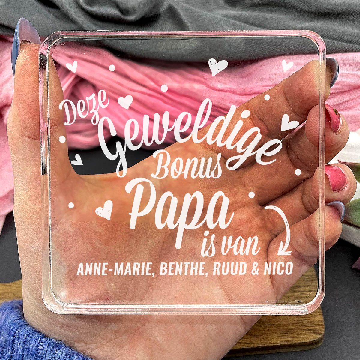 Deze Geweldie Bonuspapa Is Van Plexi Glas Cadeau - Bella Mia