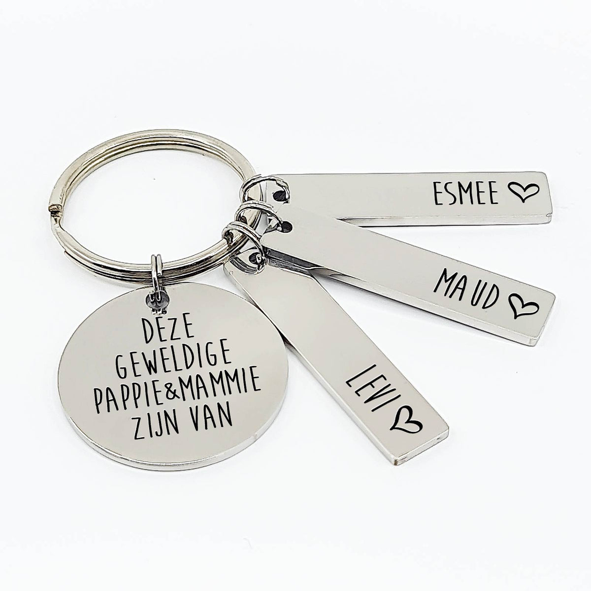 Deze Geweldige Pappie &amp; Mammie Zijn Van Sleutelhanger - Bella Mia