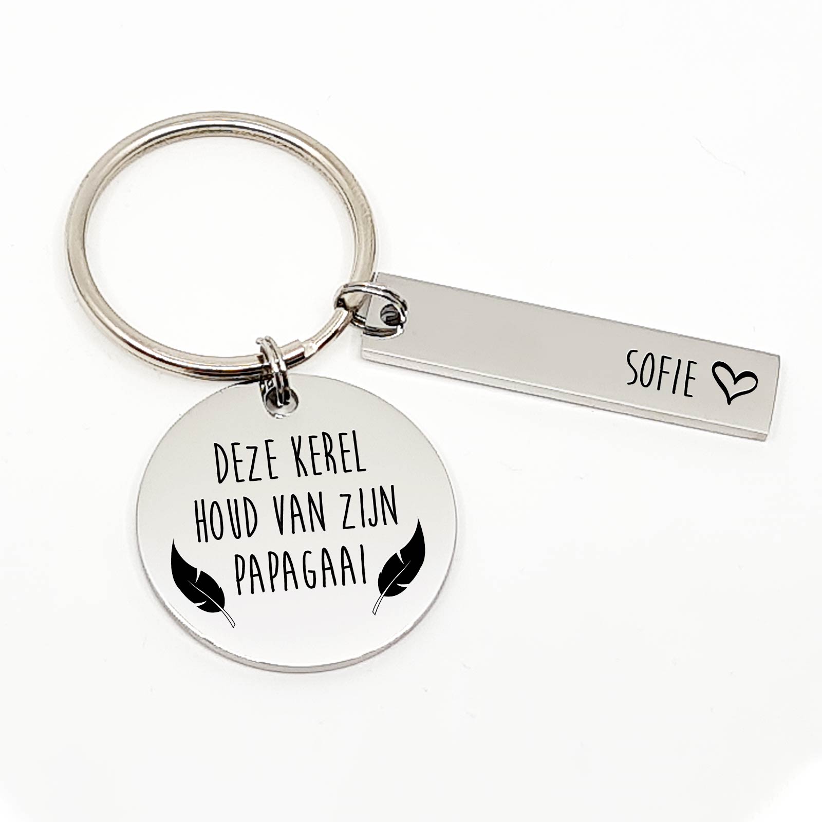 Deze Kerel Houd Van Zijn Papagaai Sleutelhanger - Bella Mia