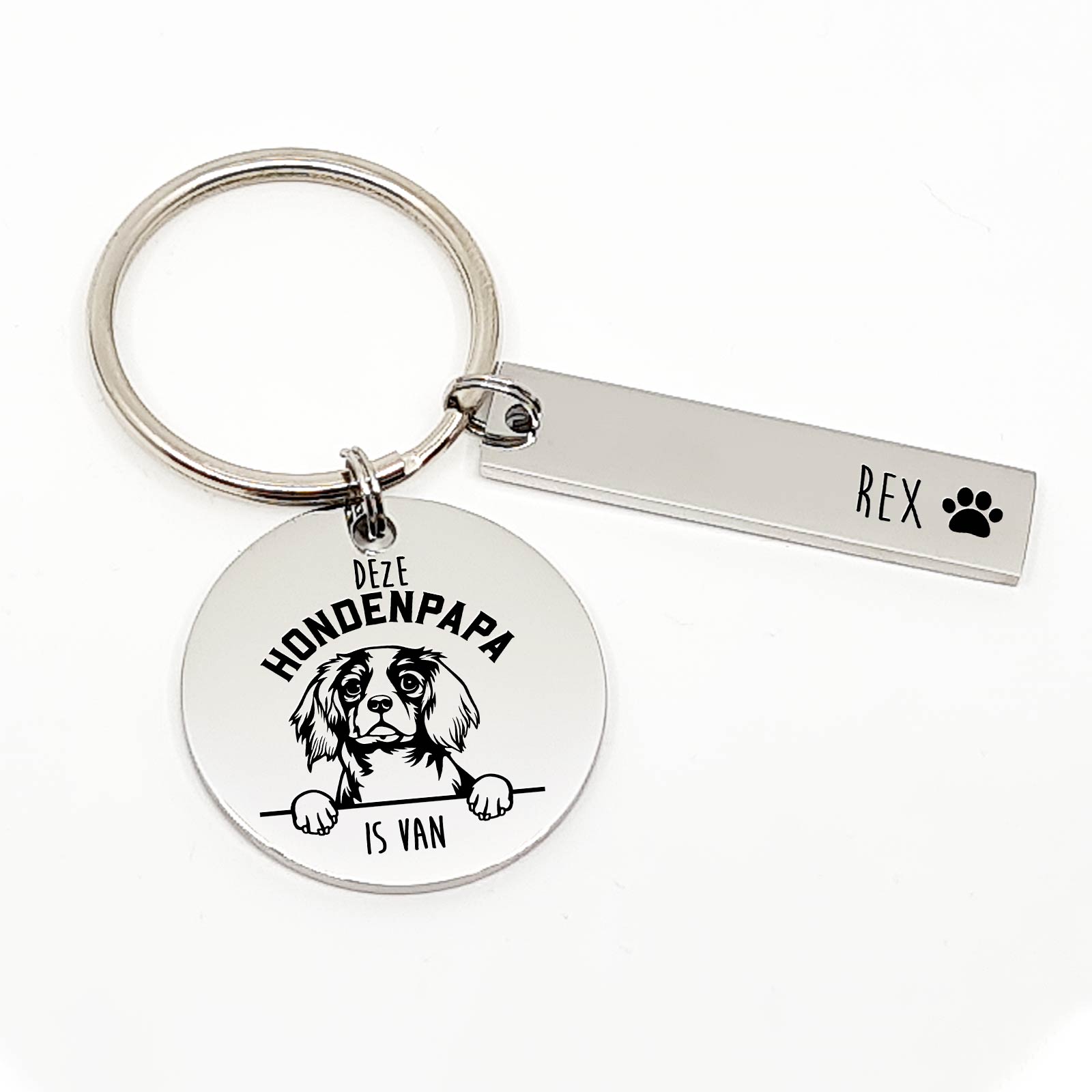 Deze King Charles Spaniel Hondenpapa Is Van Sleutelhanger - Bella Mia