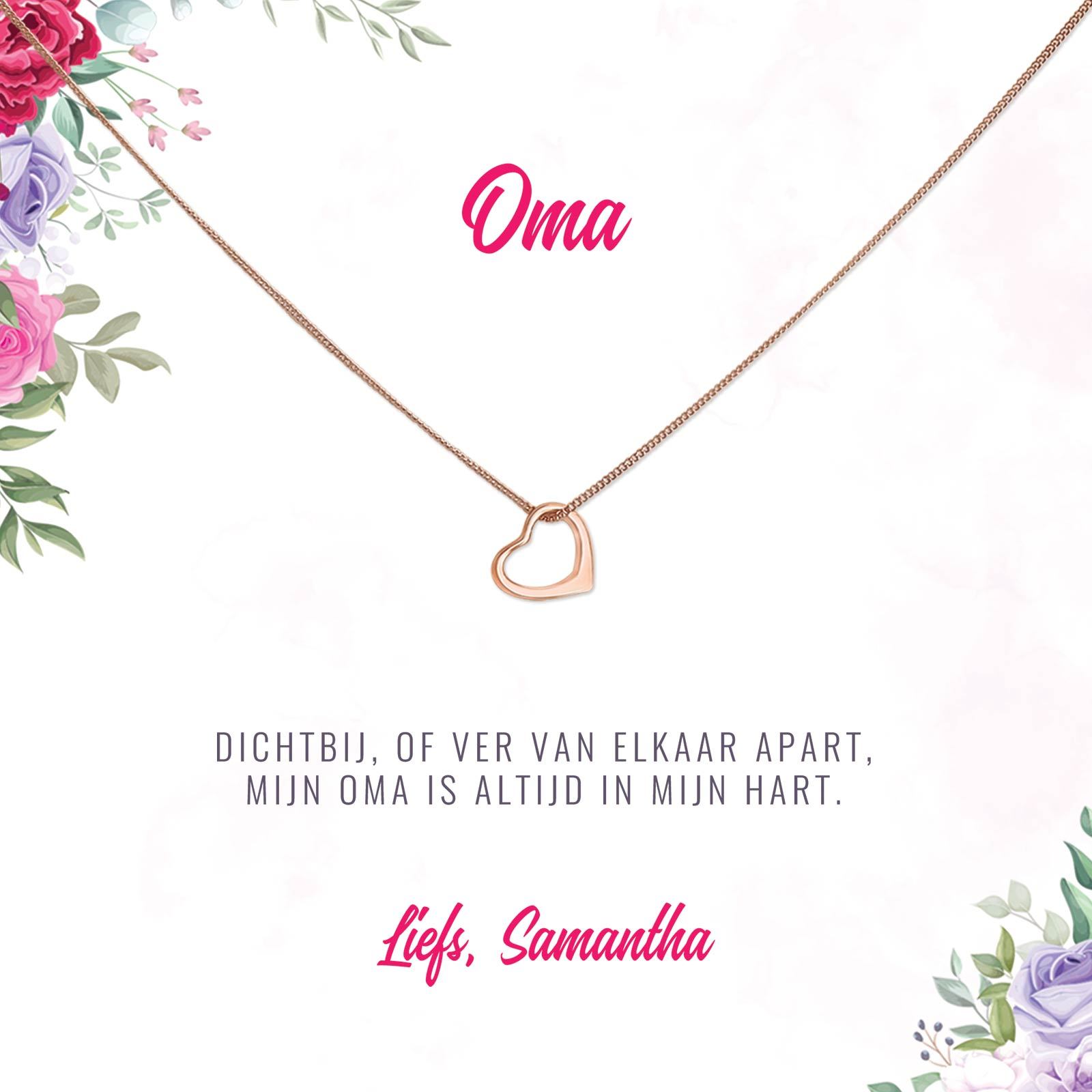 Dichtbij Of Ver Van Elkaar Apart Ketting - Bella Mia