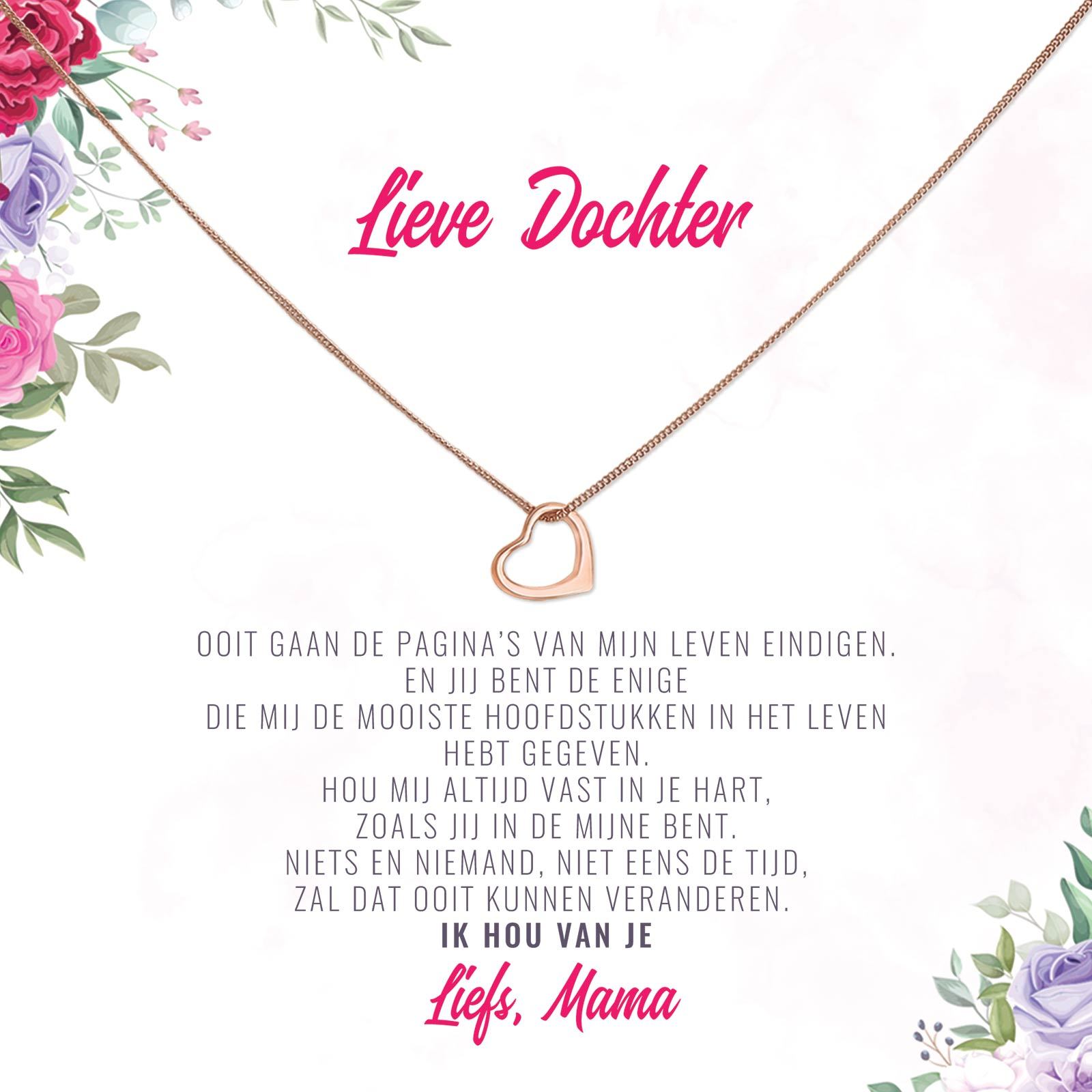 Dochter, Ooit Gaan De Pagina's Van Mijn Leven... Ketting - Bella Mia