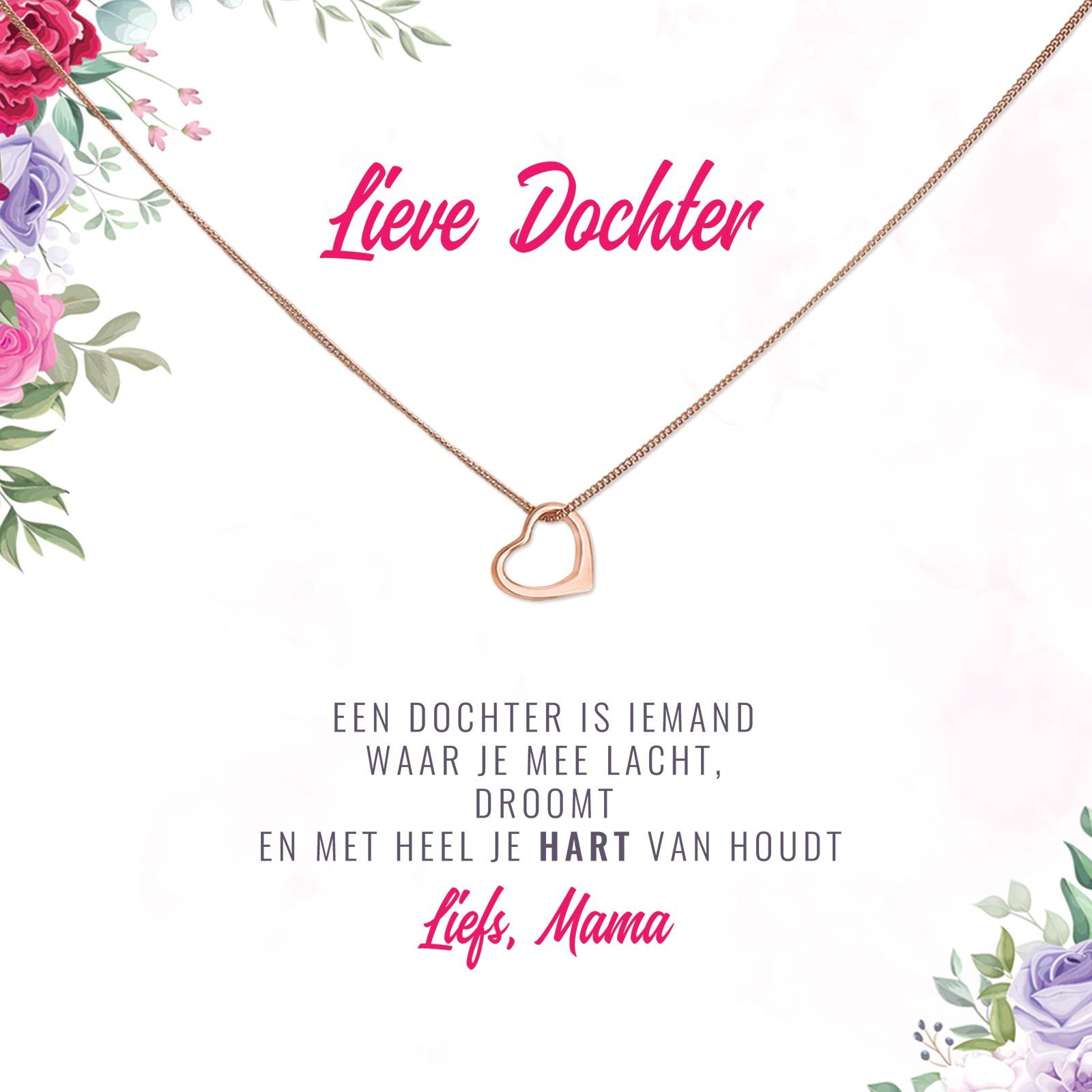 Een Dochter Is Iemand Waarmee Je Lacht, Droomt En.. Ketting - Bella Mia