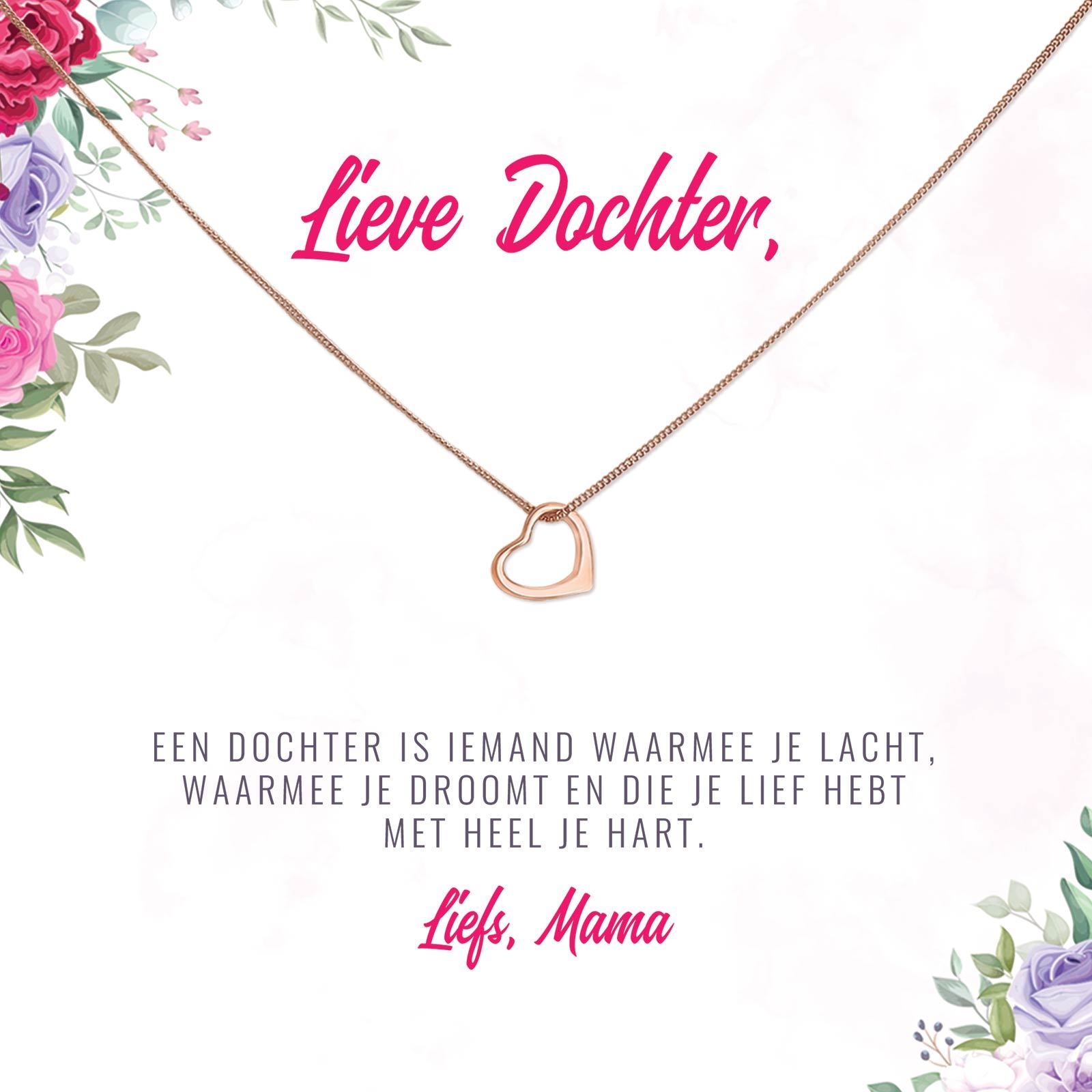 Een Dochter Is Iemand Waarmee Je Lacht Ketting - Bella Mia