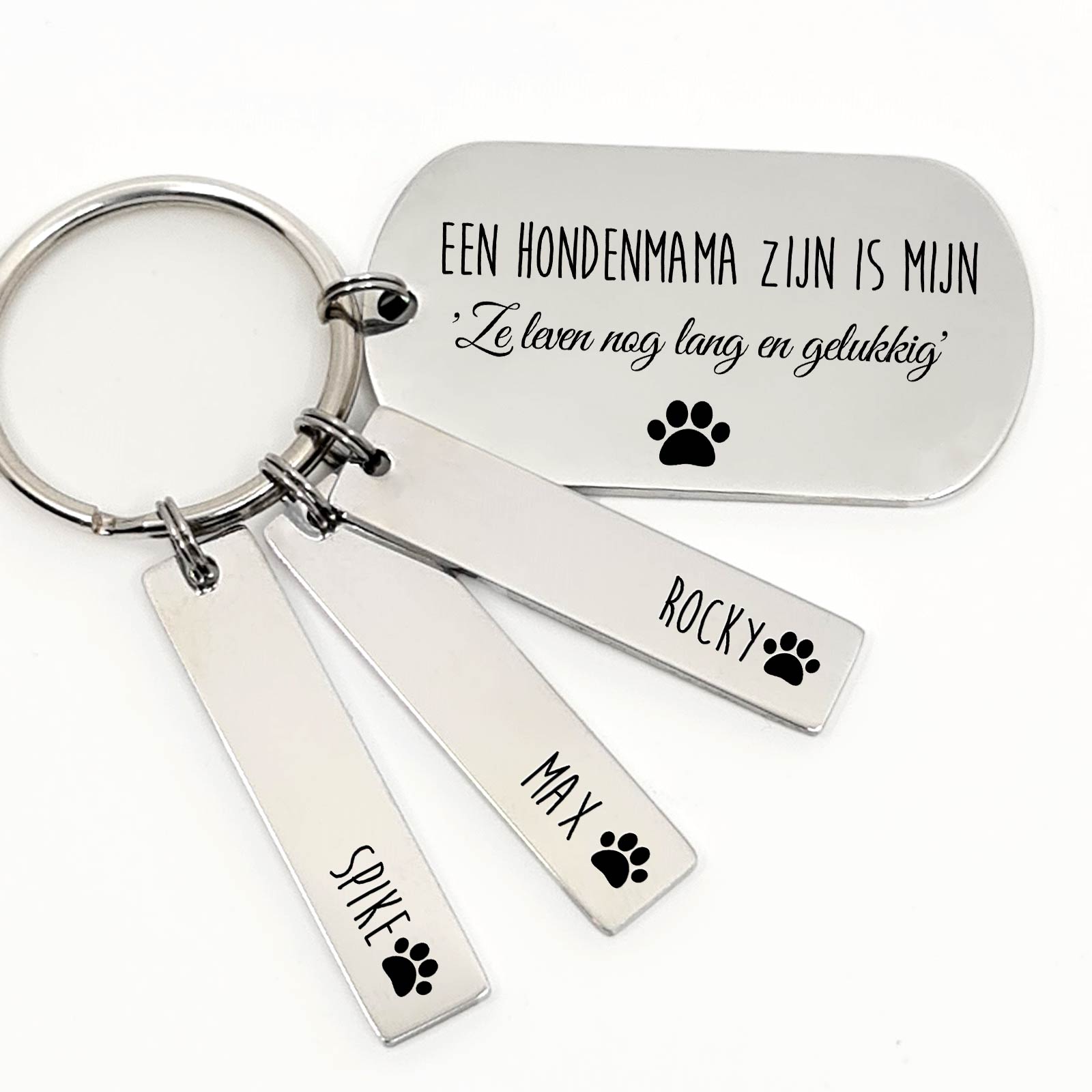 Een Hondenmama Zijn Is Mijn Sleutelhanger - Bella Mia