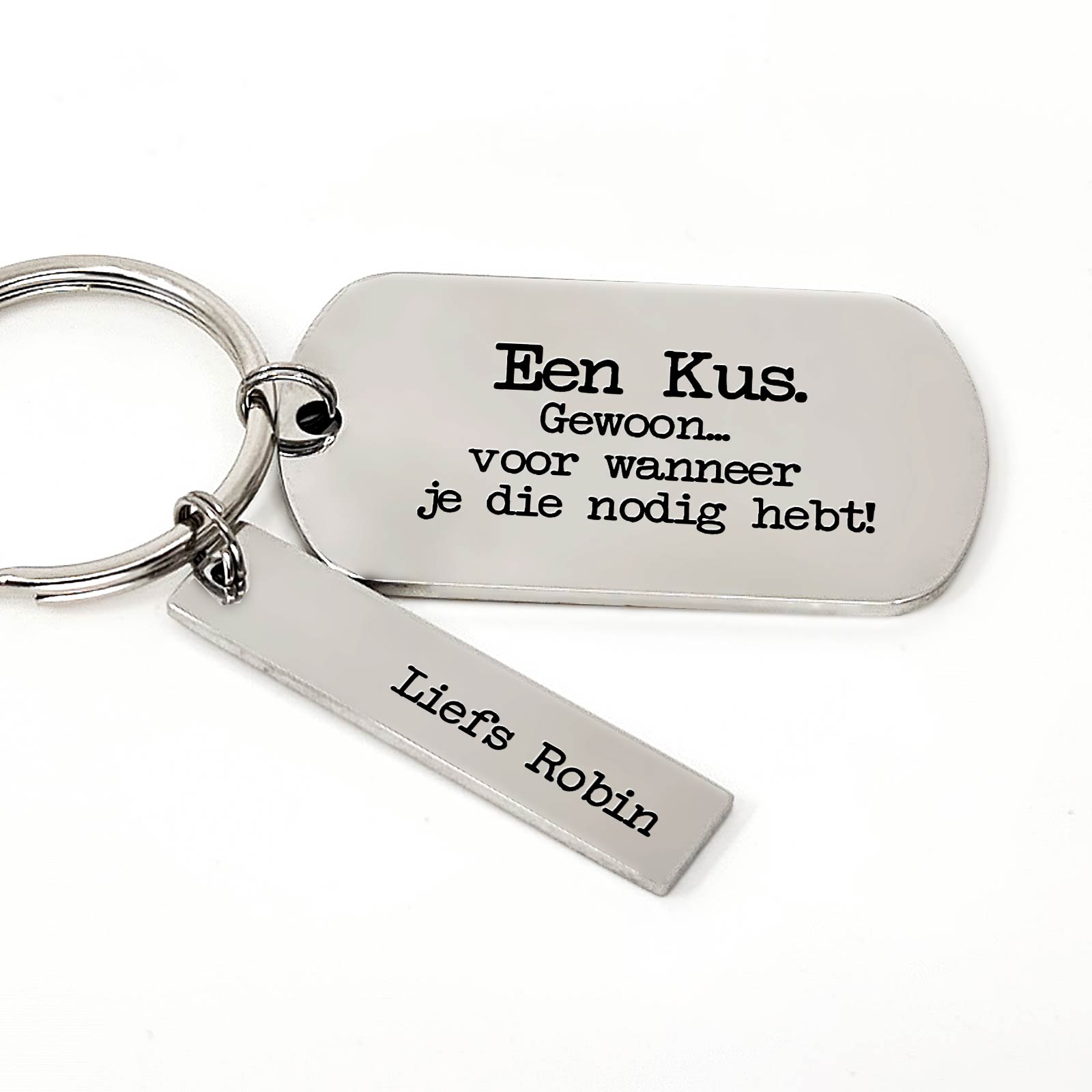 Een Kus. Gewoon... Voor Wanneer Je Die Nodig Hebt! Sleutelhanger - Bella Mia