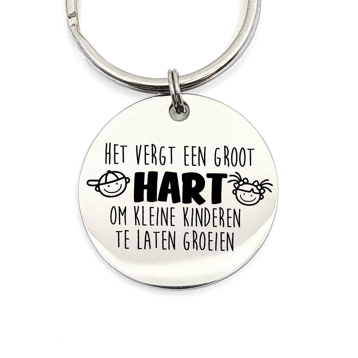 Een leerkracht Leert Kinderen Groeien Sleutelhanger - Bella Mia