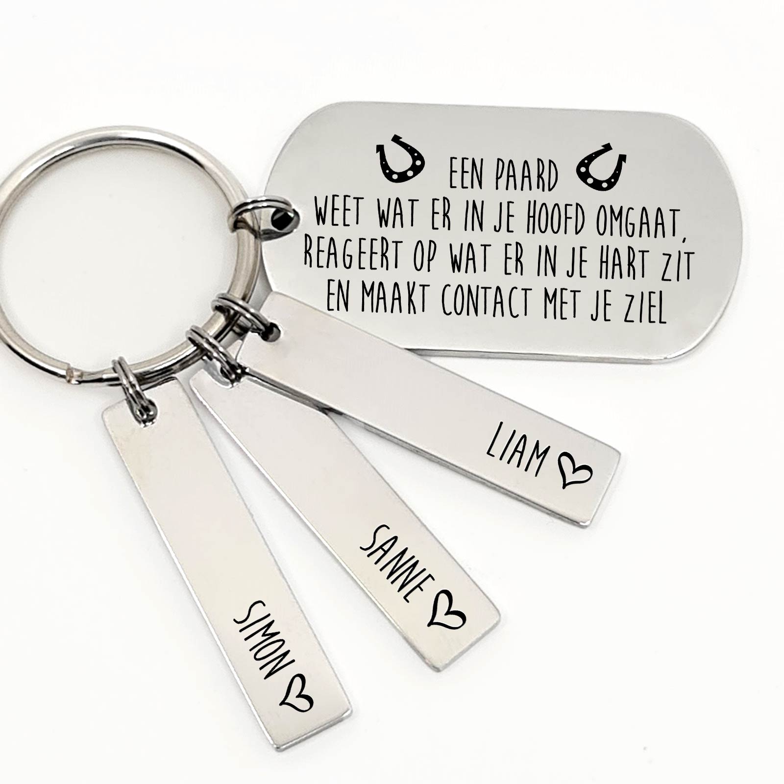 Een Paard Weet Wat Er In Je Hoofd Omgaat Sleutelhanger - Bella Mia