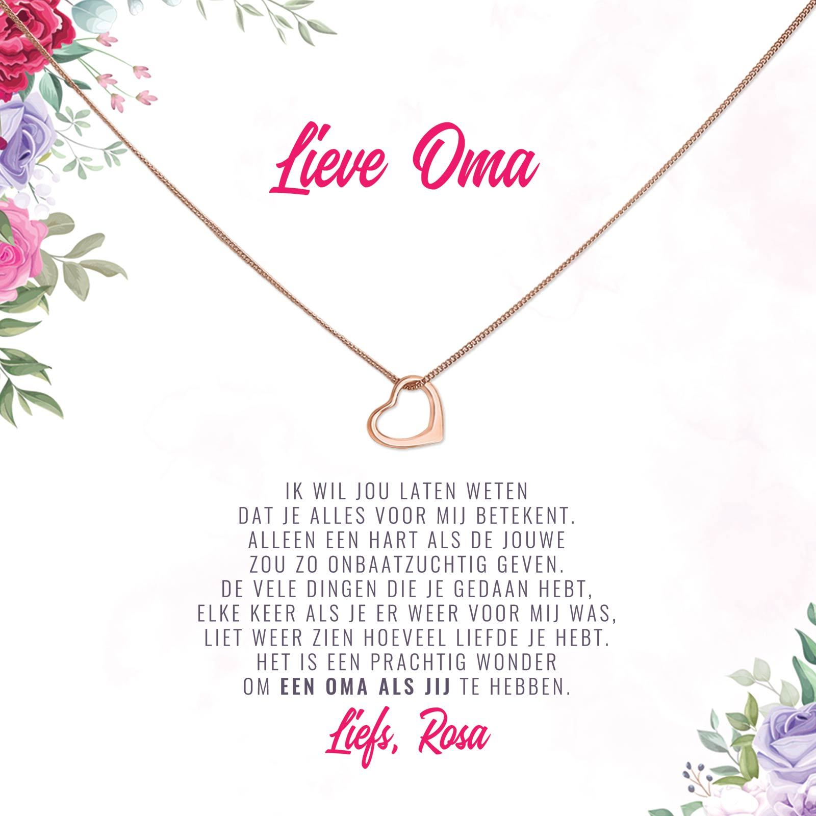 Een Prachtig Wonder, Een Oma Als Jij Ketting - Bella Mia