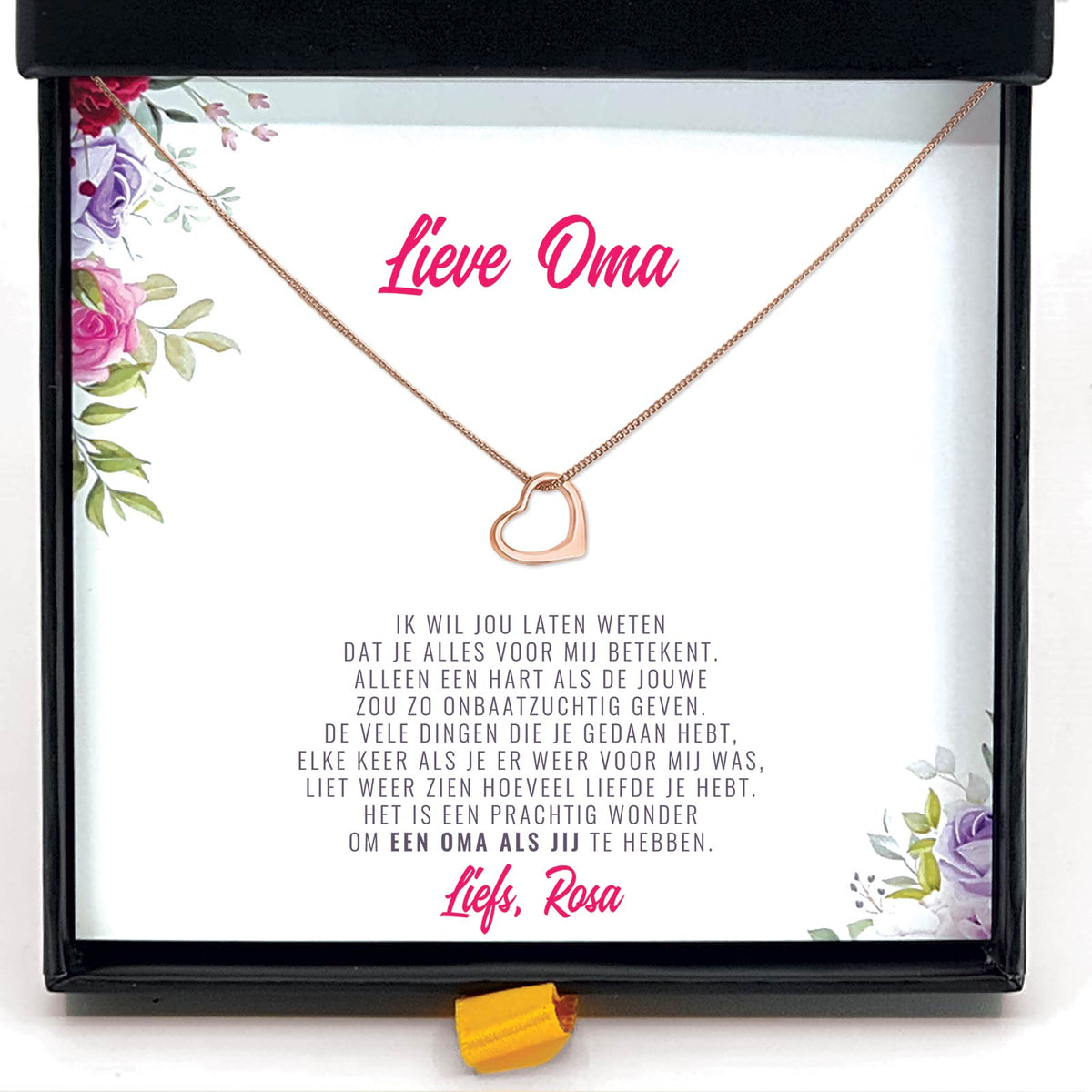 Een Prachtig Wonder, Een Oma Als Jij Ketting - Bella Mia