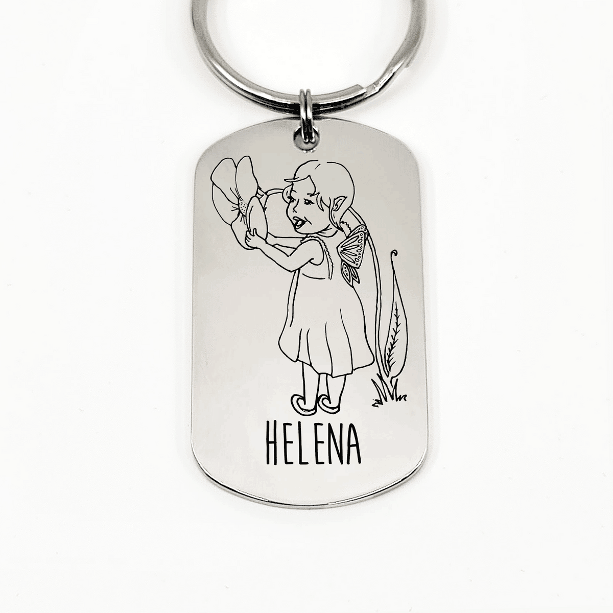 Elfje Met Naam Sleutelhanger - Bella Mia