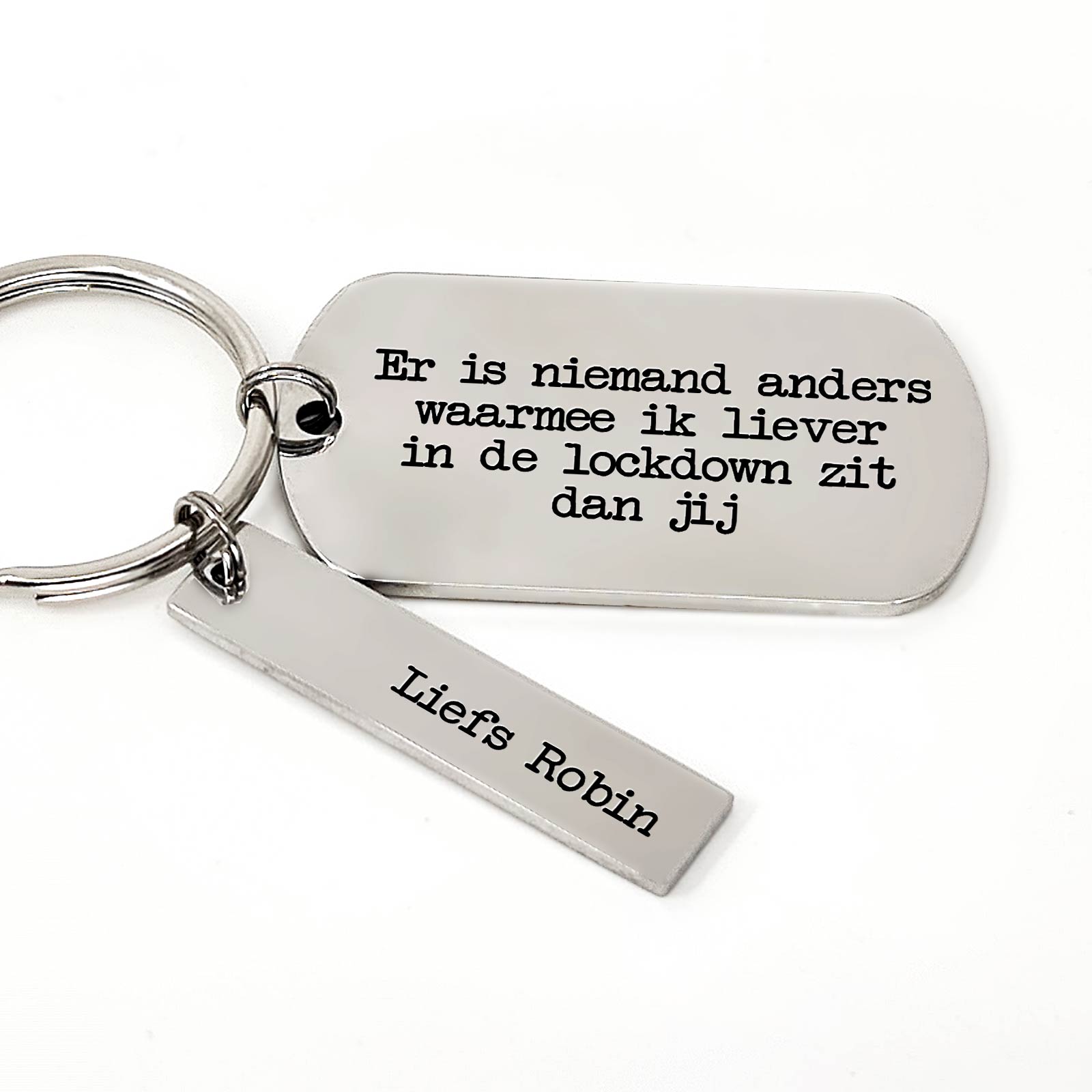 Er Is Niemand Anders Warmee Ik Liever In De Lockdown Zit Dan Jij Sleutelhanger - Bella Mia