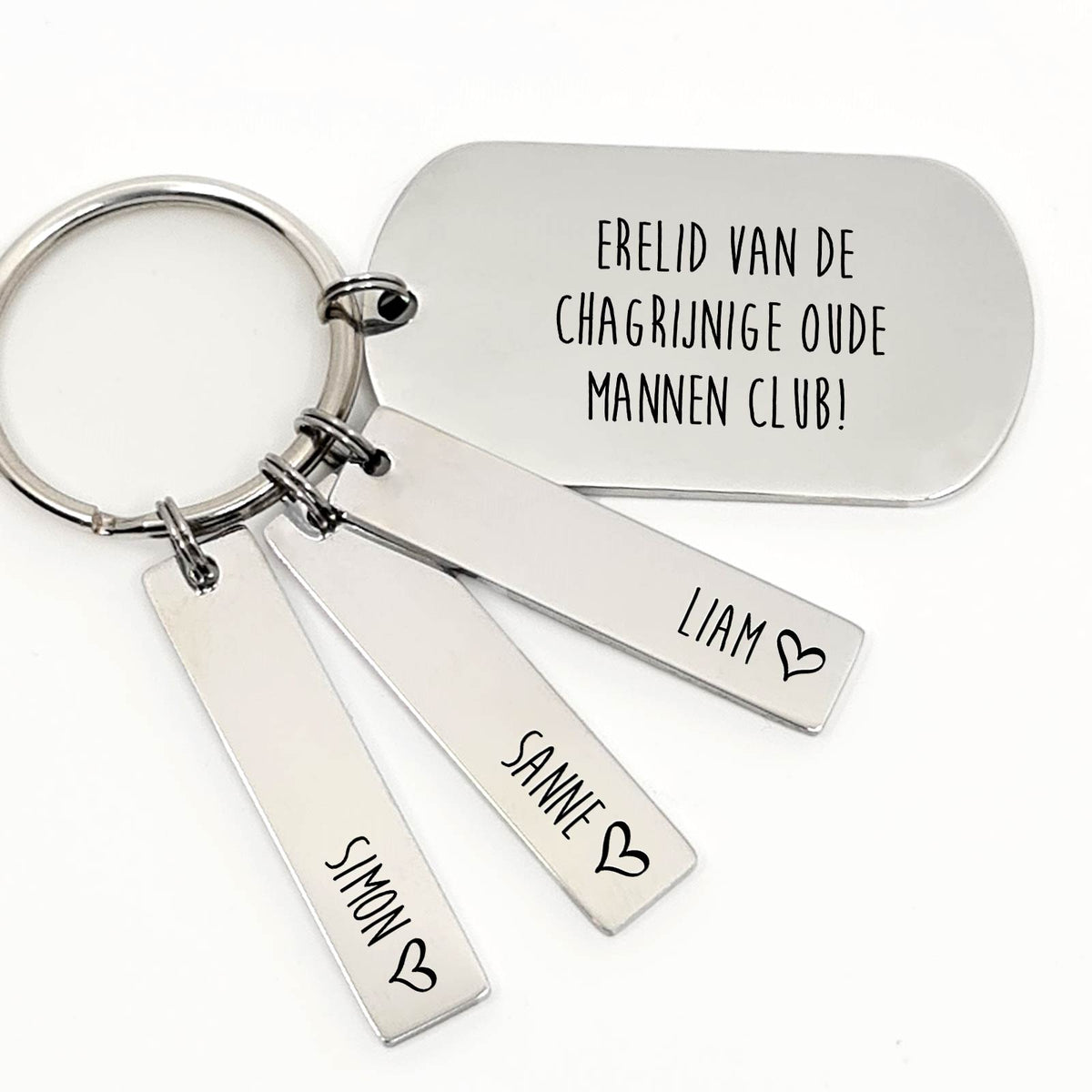 Erelid Van De Chagrijnige Oude Mannen Club Sleutelhanger - Bella Mia