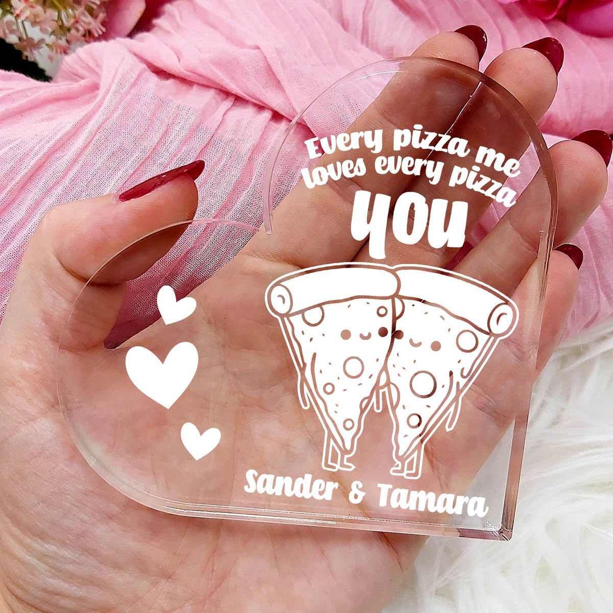 Every pizza me - Plexi Glas Hart - Bella Mia